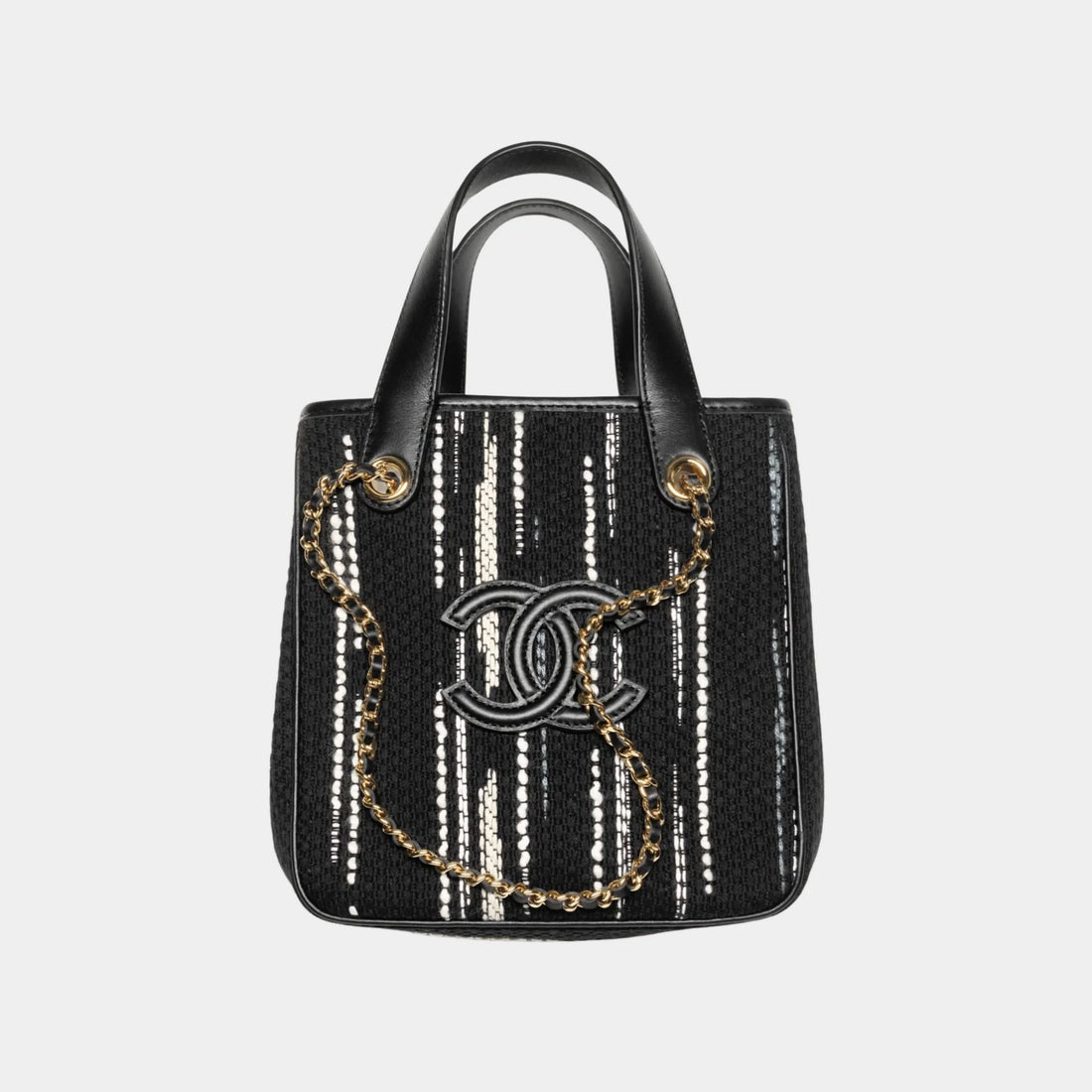 Mini Tote Canvas & Gold-Tone Metal