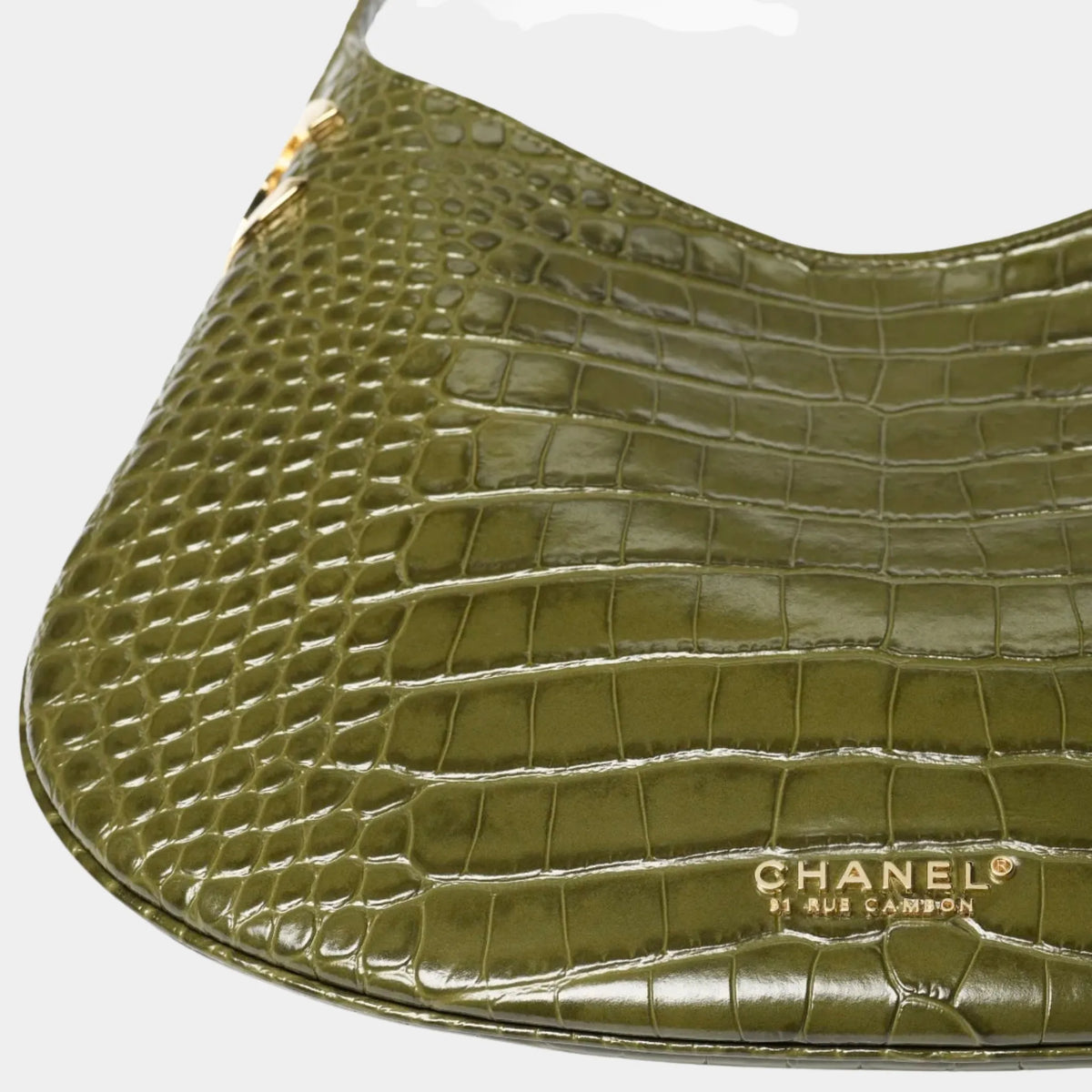 Hobo Bag Leather & Gold-Plated Metal