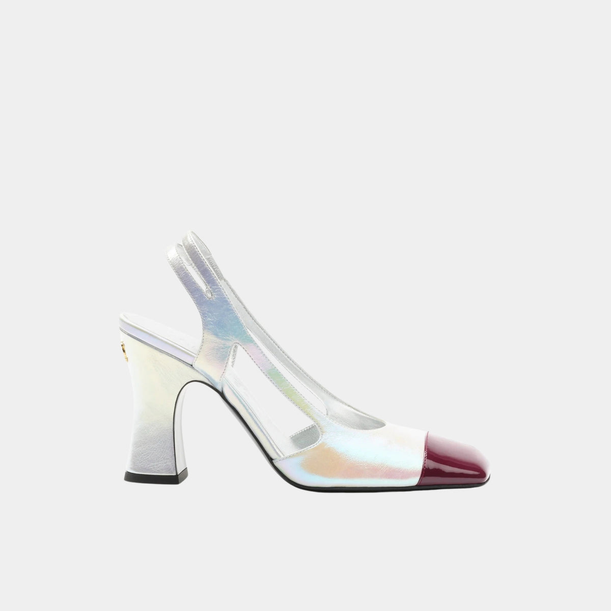 Slingbacks Laminated Leather & Patent Calfskin