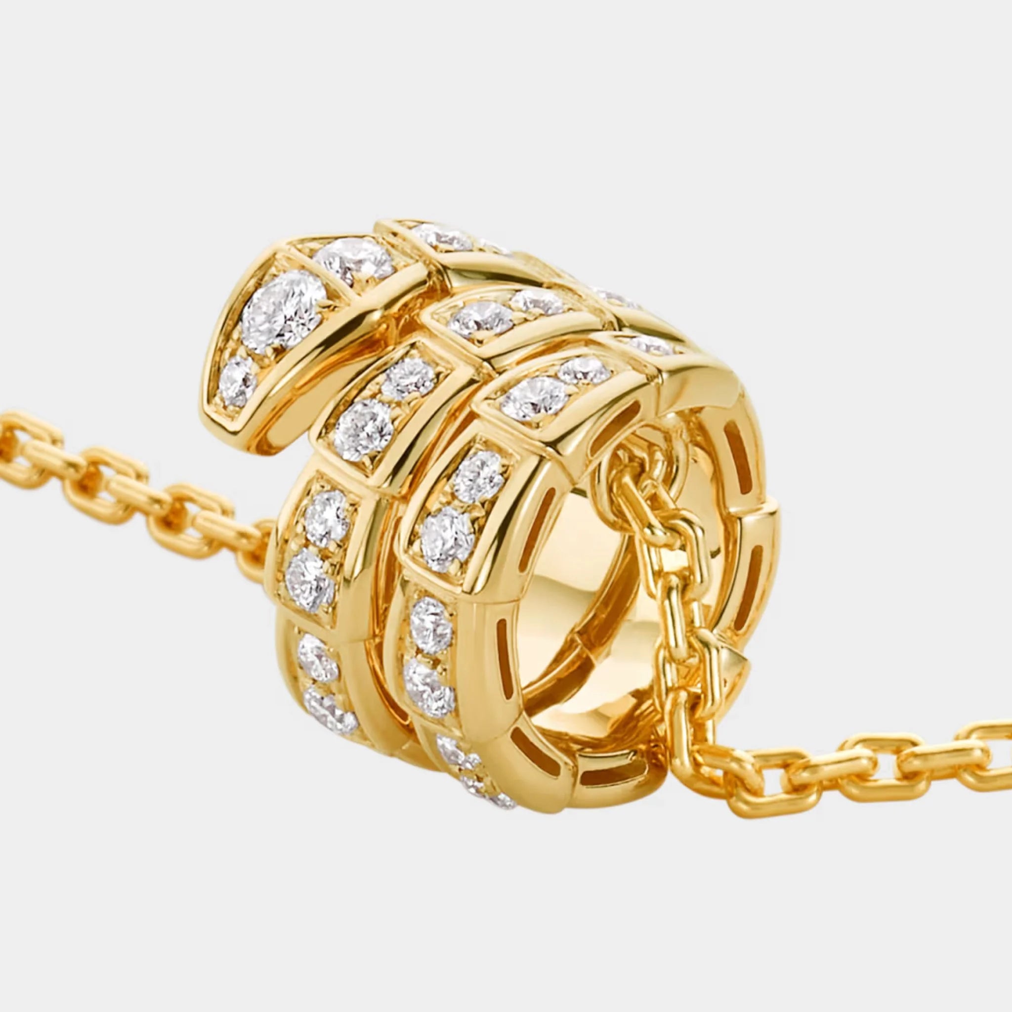 Serpenti Viper Diamond Pendant Necklace