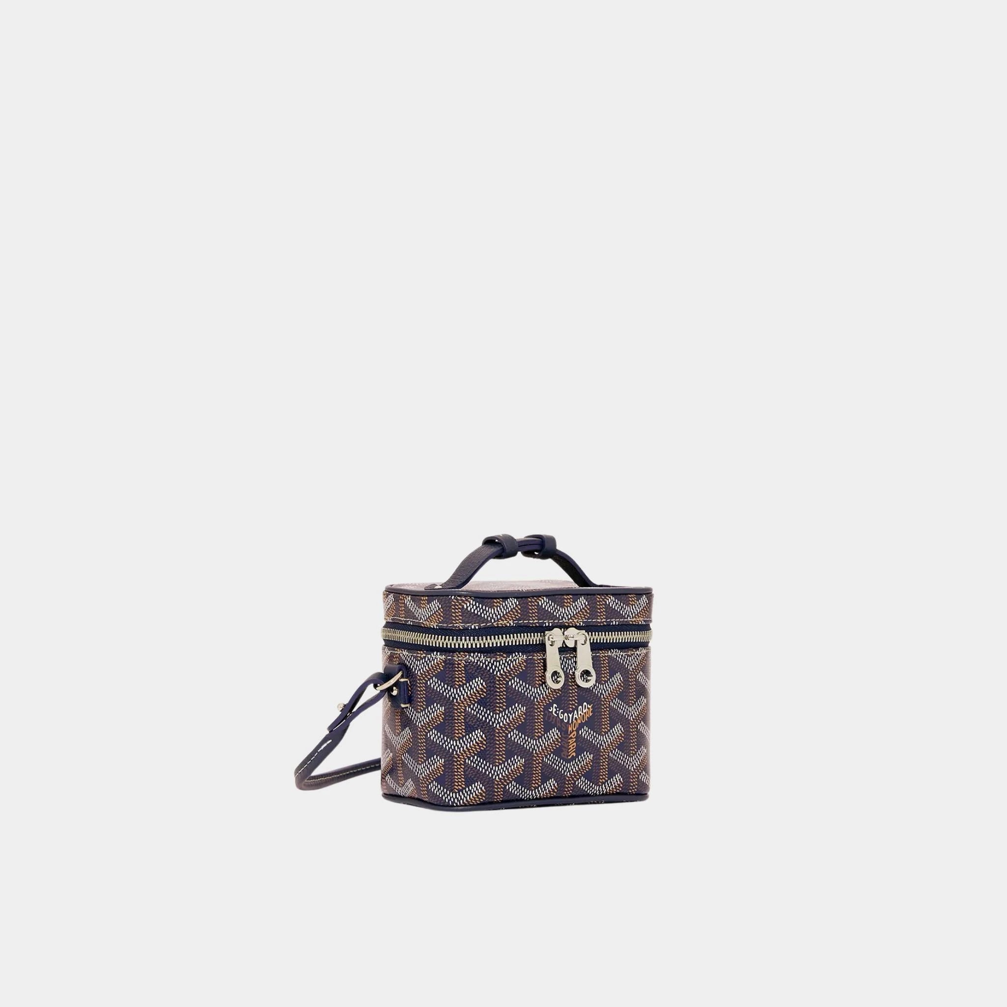 Goyard Muse Nano Vanity, Navy Blue, Front