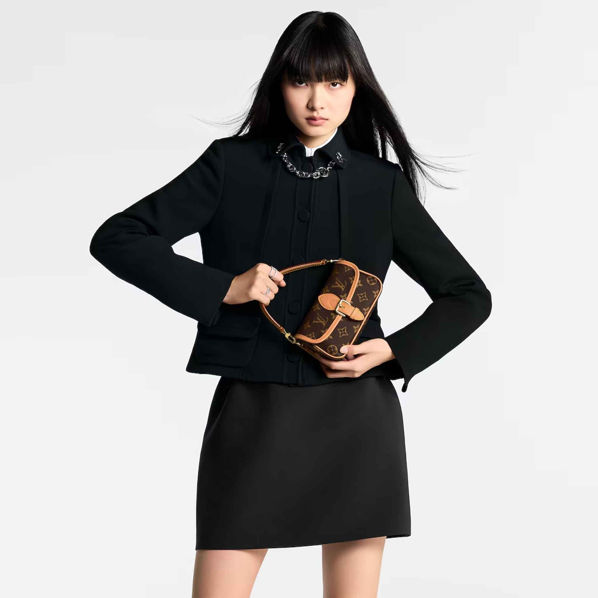 Louis Vuitton Nano Diane Handbag Monogram Canvas Model View