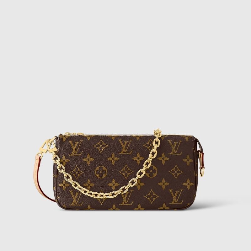 Louis Vuitton Pochette Accessoires Handbag Monogram Canvas Front View