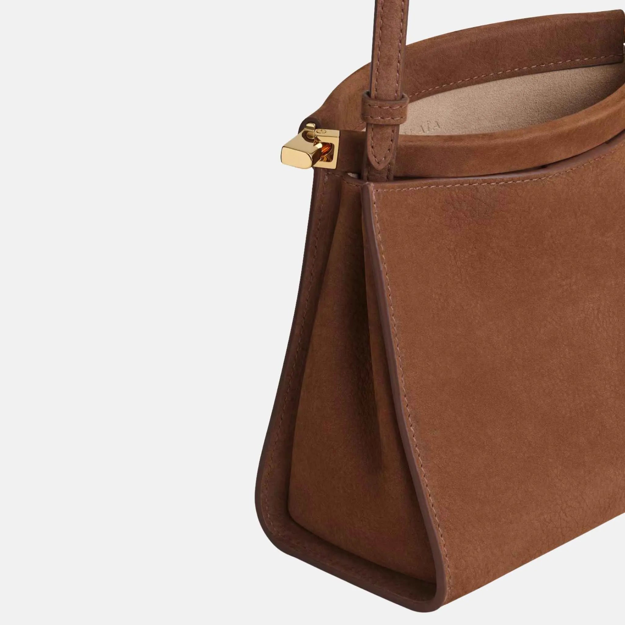 Alaia Le Click Small Square Bag in Nubuck, Umbrella, Inside