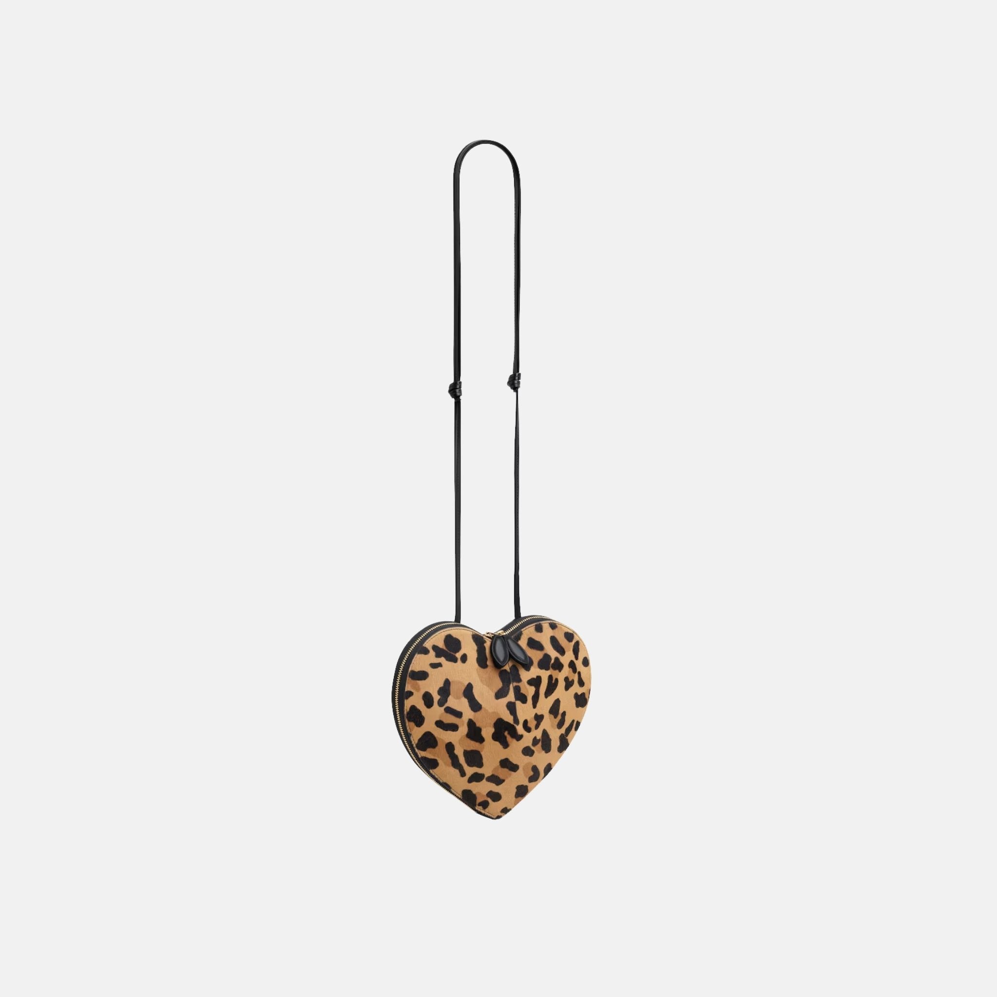 Alaia Le Coeur Bag In Leopard Haircalf, Side
