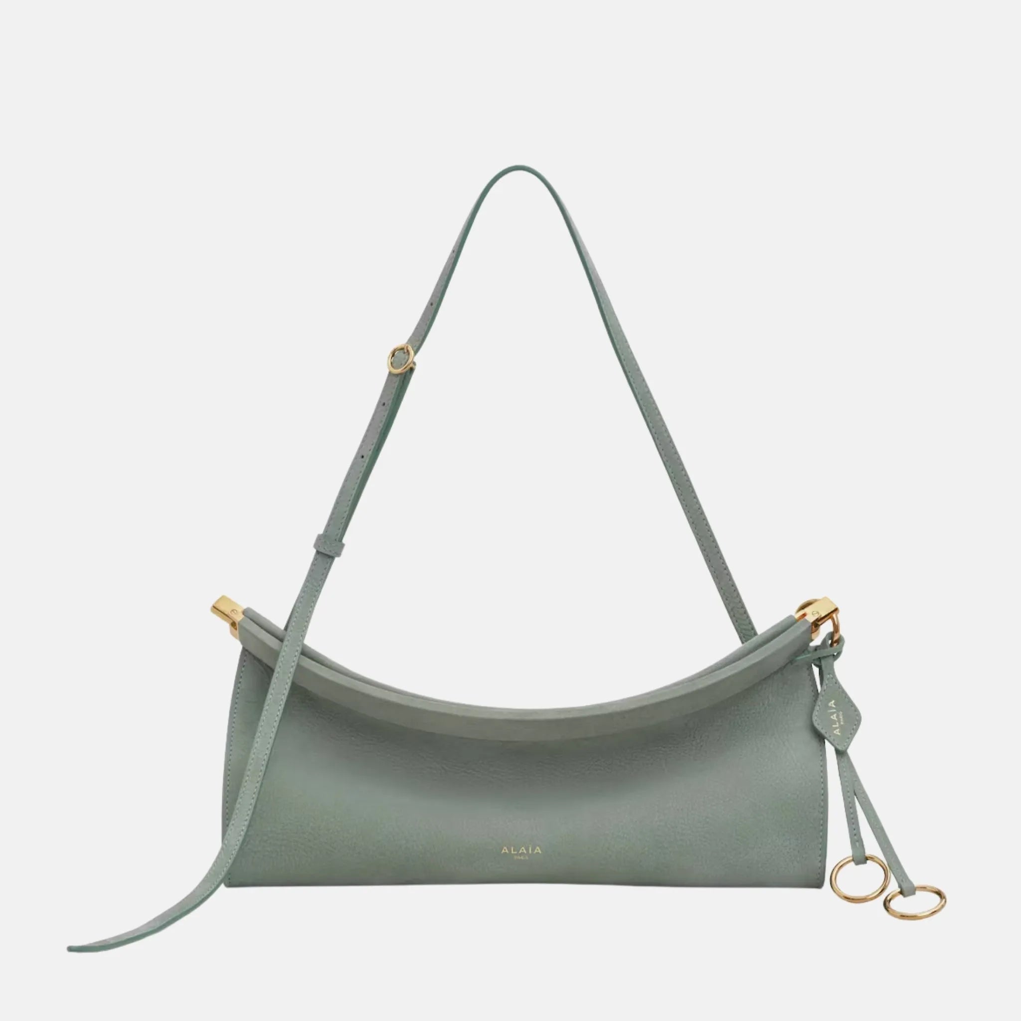 Alaia Le Teckel Clutch in Leopard Pony Leather, Wise, Front