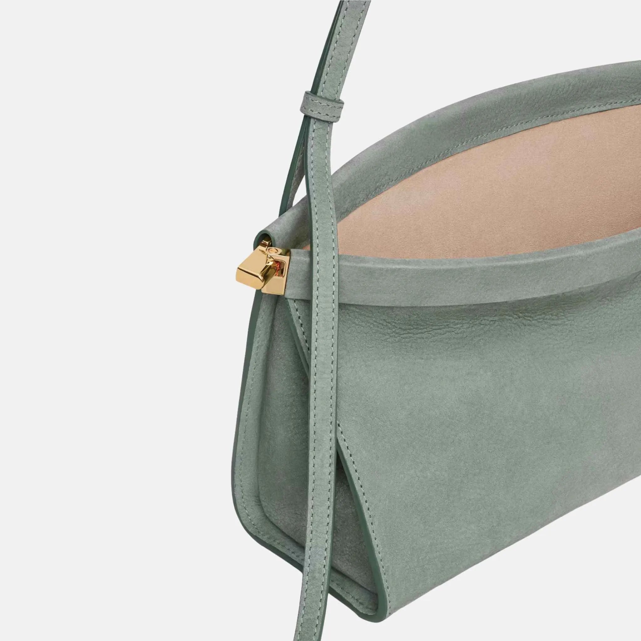 Alaia Le Teckel Clutch in Leopard Pony Leather, Wise, Inside