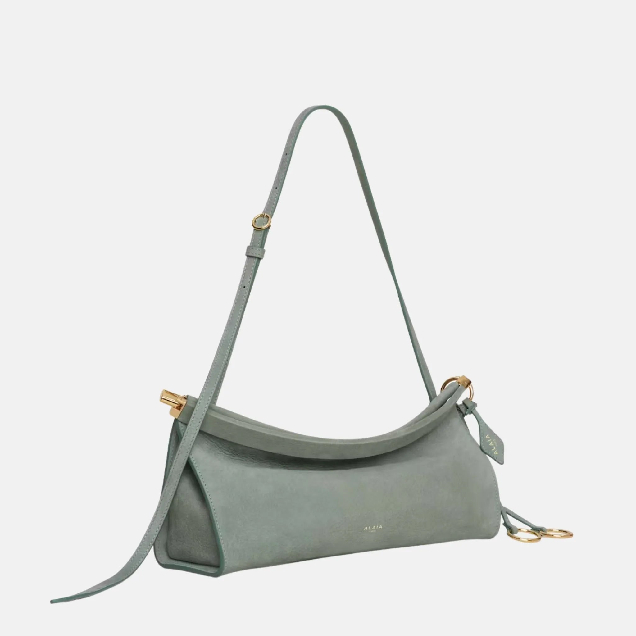 Alaia Le Teckel Clutch in Leopard Pony Leather, Wise, Side