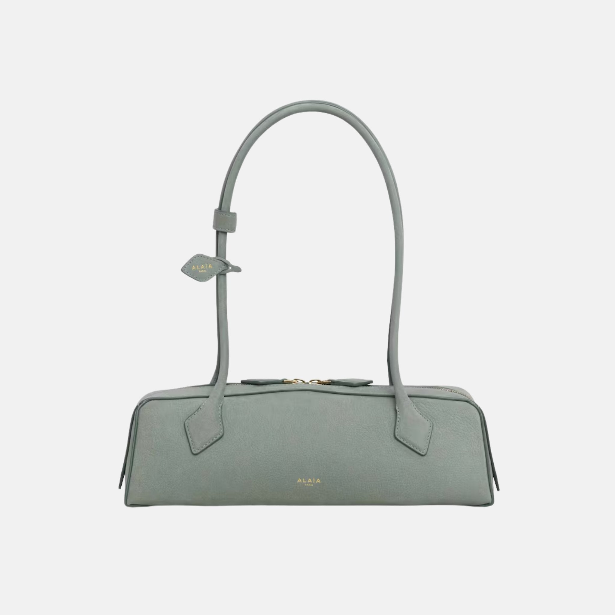 Alaia Le Teckel Medium Bag In Nubuck, Wise, Front