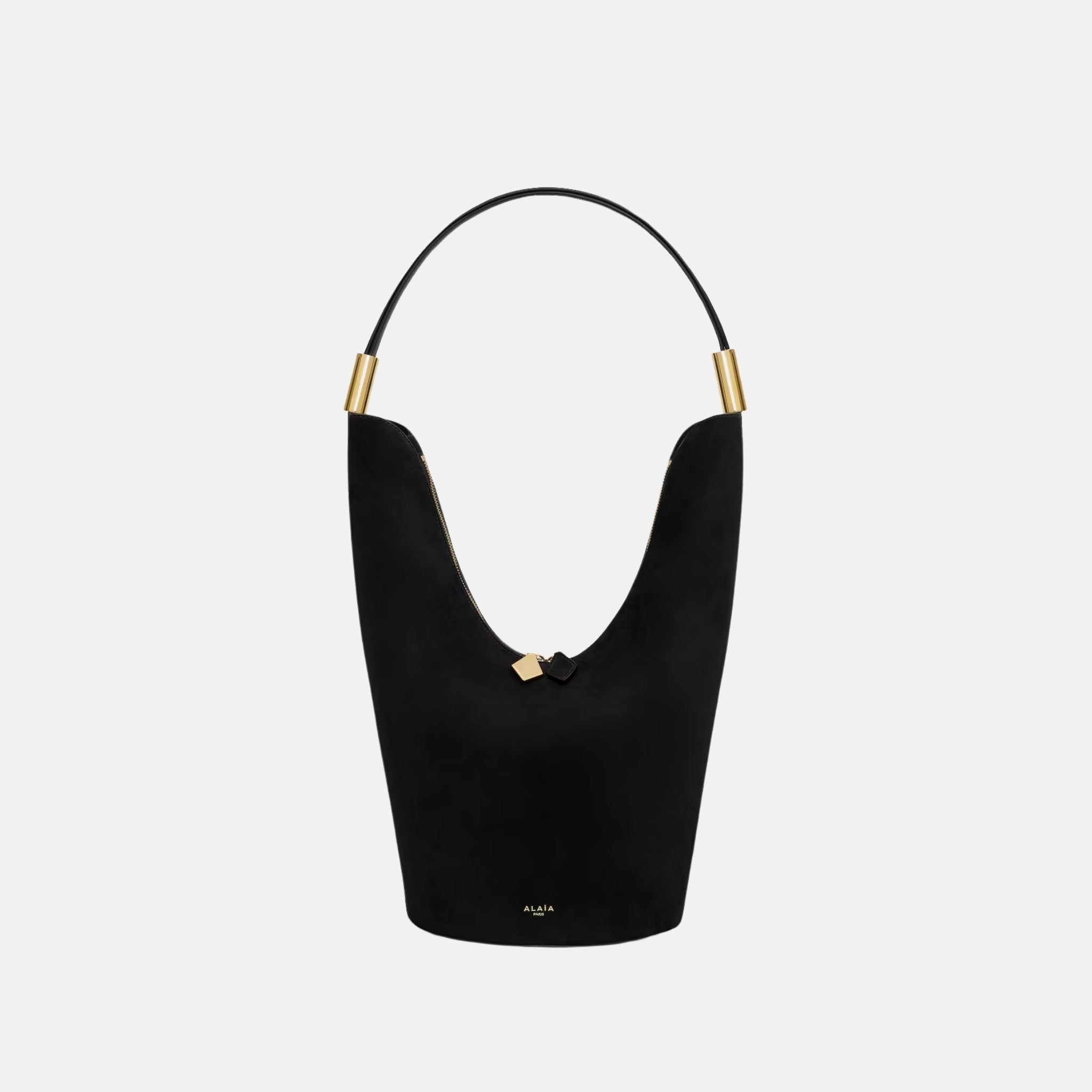 Alaia Shape Medium Bag In Suede Goatskin And Calfskin, Front