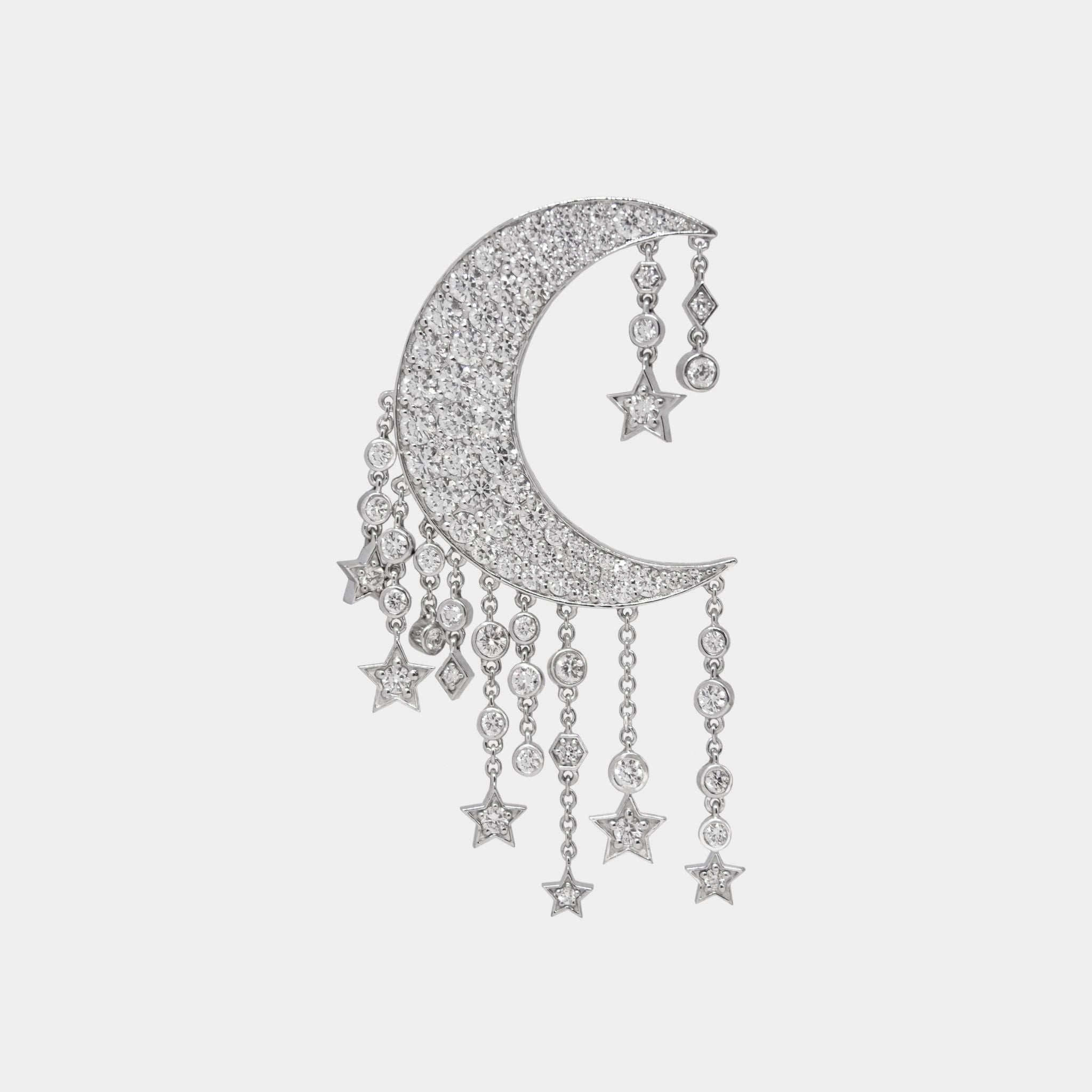 Crescent Moon Bag Bijoux, Diamond Moon, Front