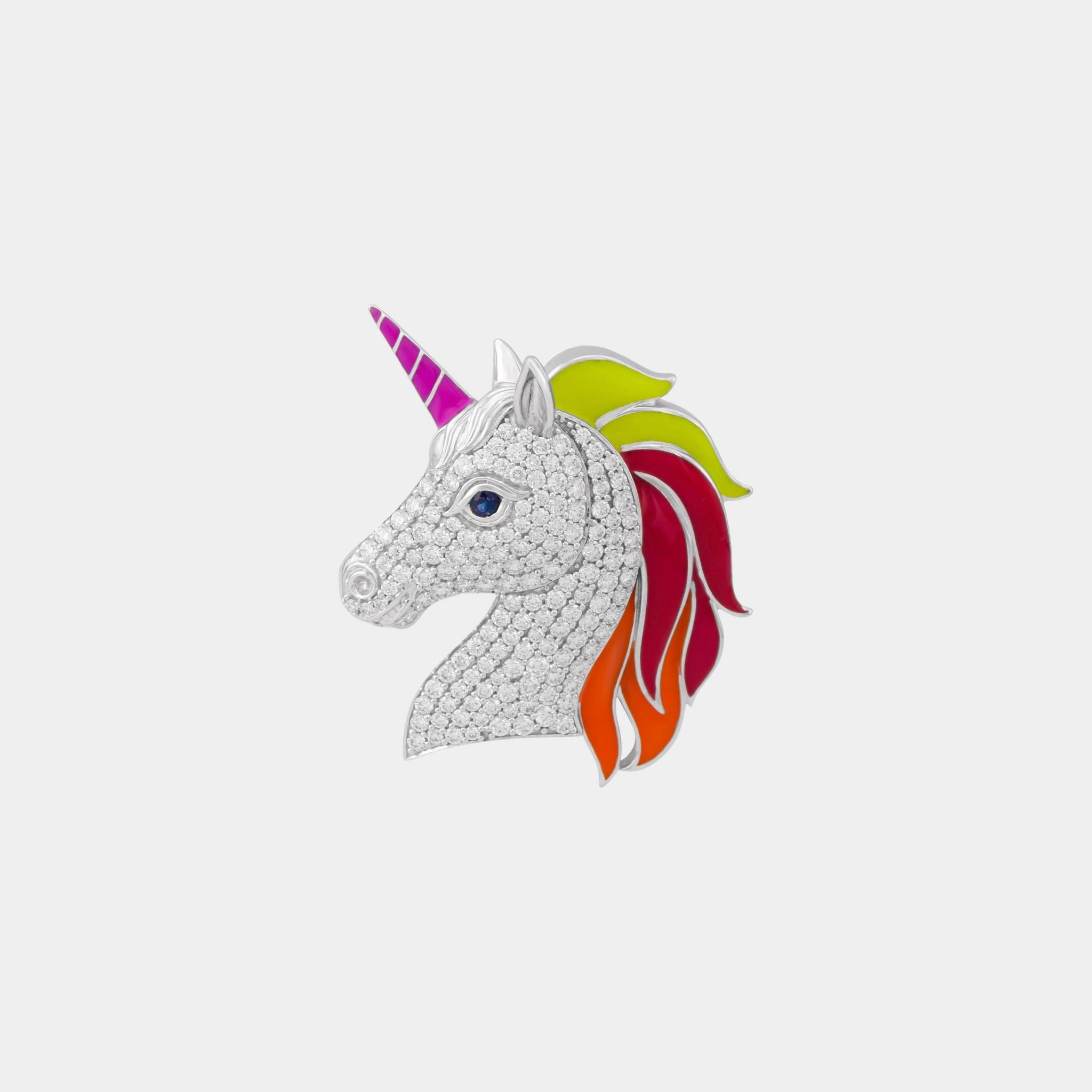 UNICORN Head Customized Bag Bijoux, Front