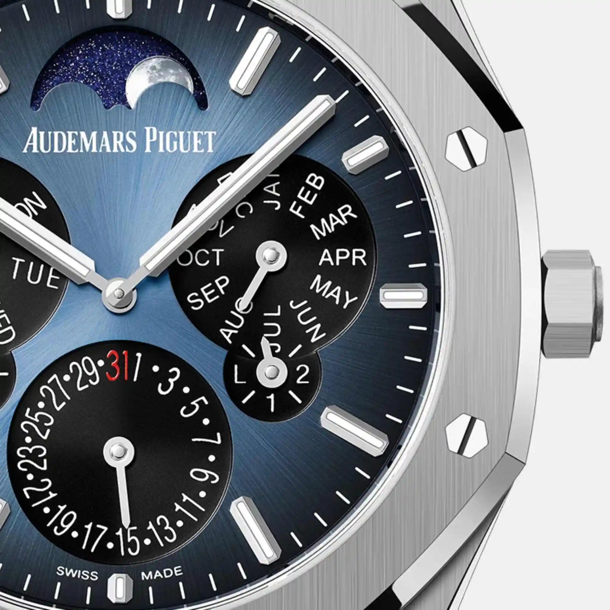 Audemars Piguet Royal Oak Perpetual Calendar Ultra-Thin Limited edition Ref. 26586TI.OO.1240TI.01, Close View