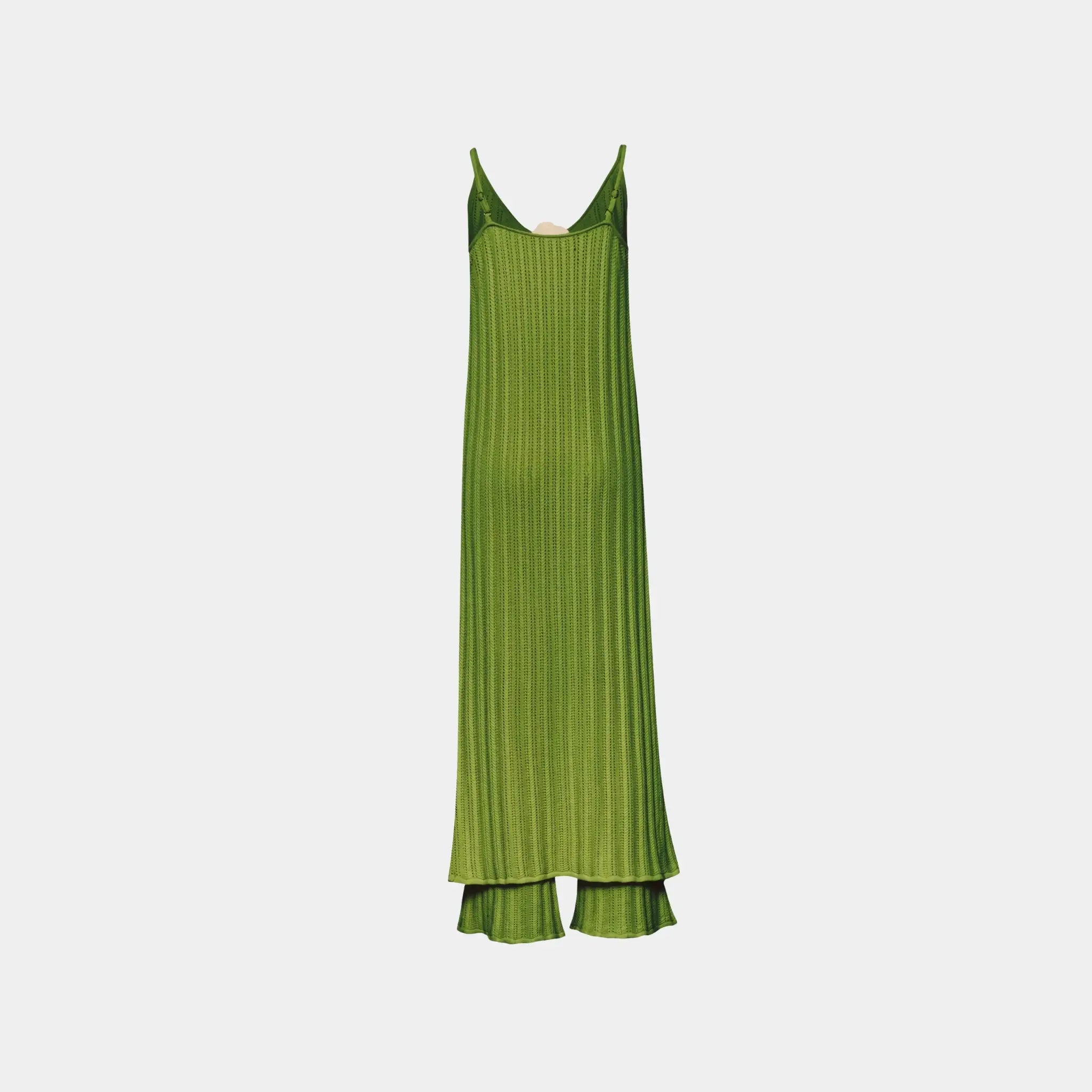 Baobab Clarissa Pants in Knit Fabric, Pea, Back