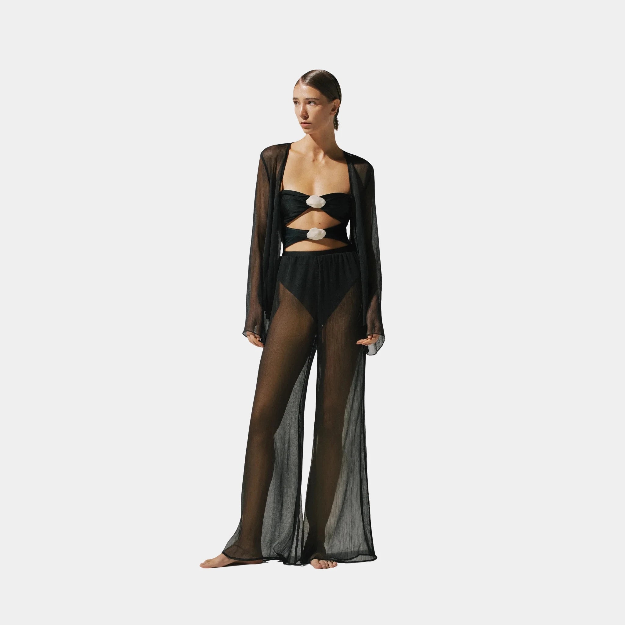Baobab Malka Blouse, Black, Model