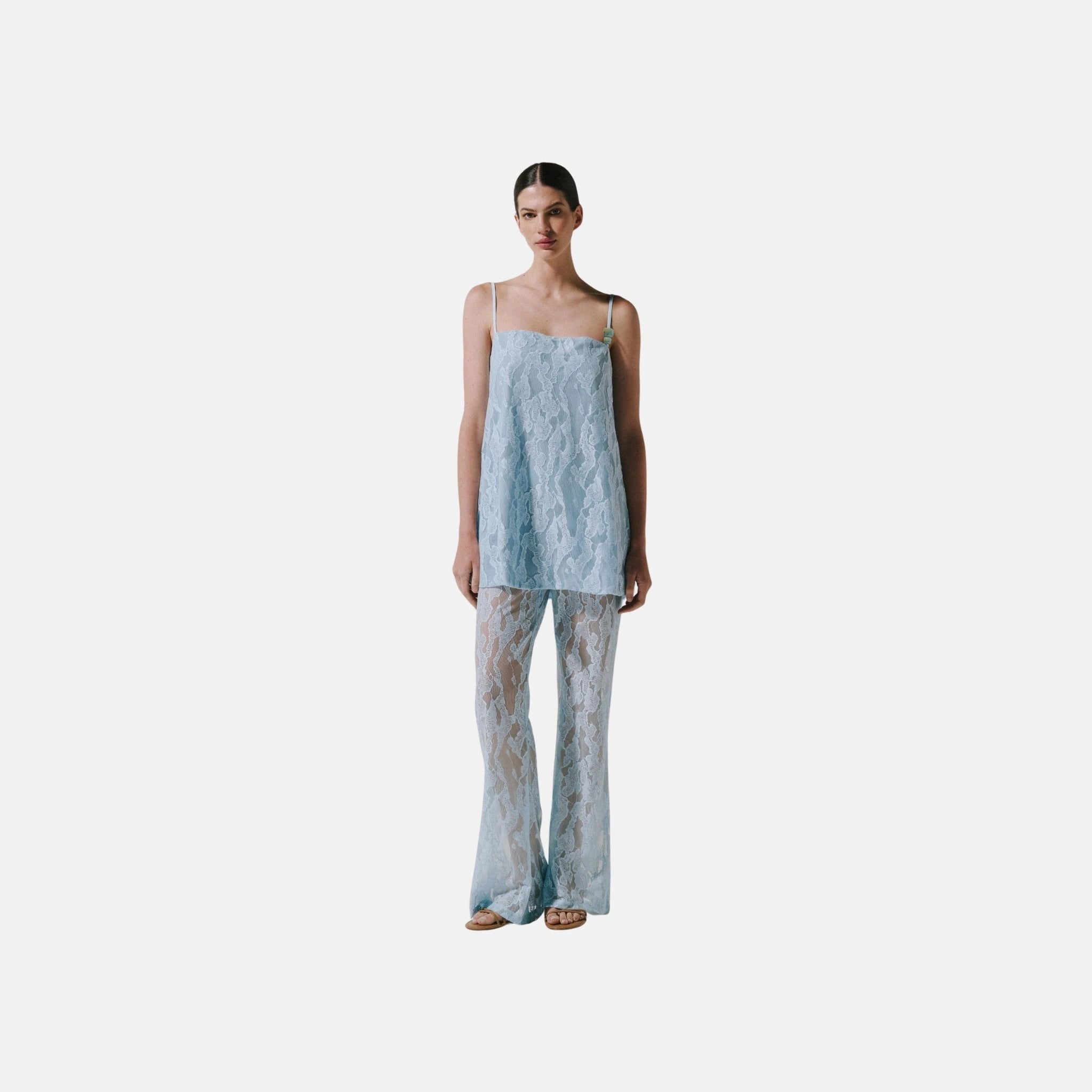 Baobab Porto Top, Baby Blue, Model, Front