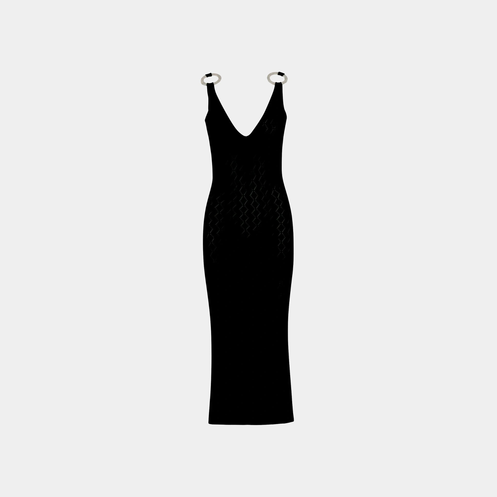 Baobab Tamara Maxi Dress, Black, Front