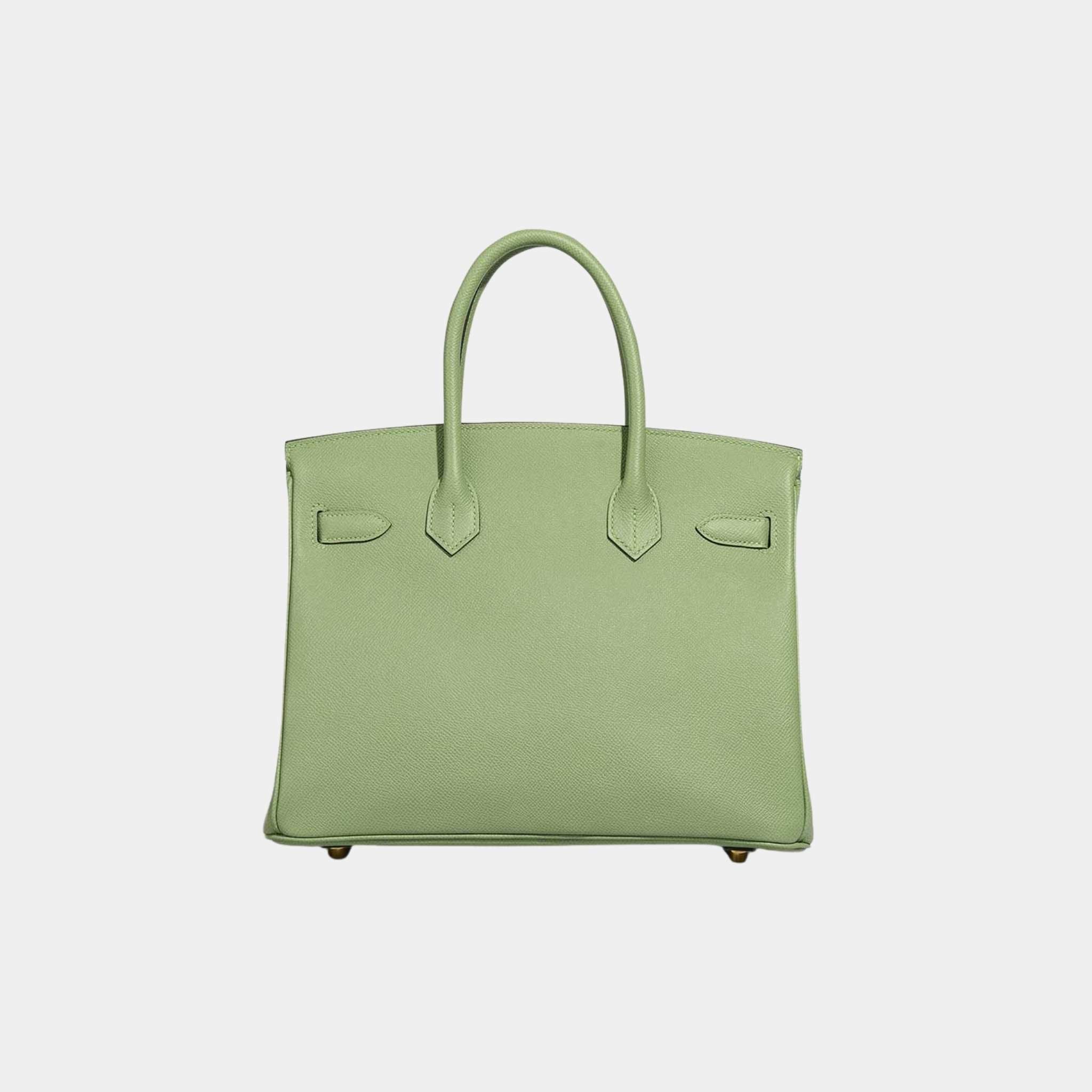 Hermes Birkin 30 Epsom Vert Criquet, Back
