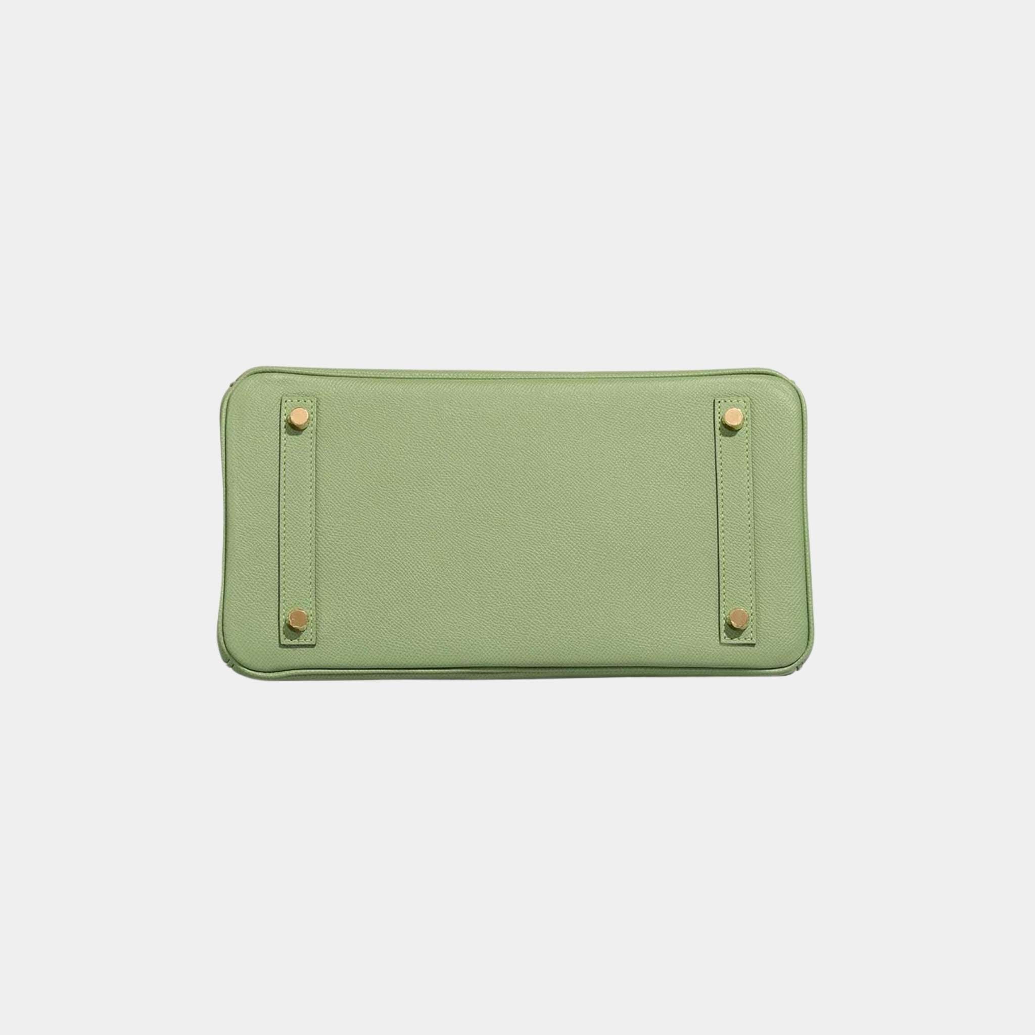 Hermes Birkin 30 Epsom Vert Criquet, Bottom