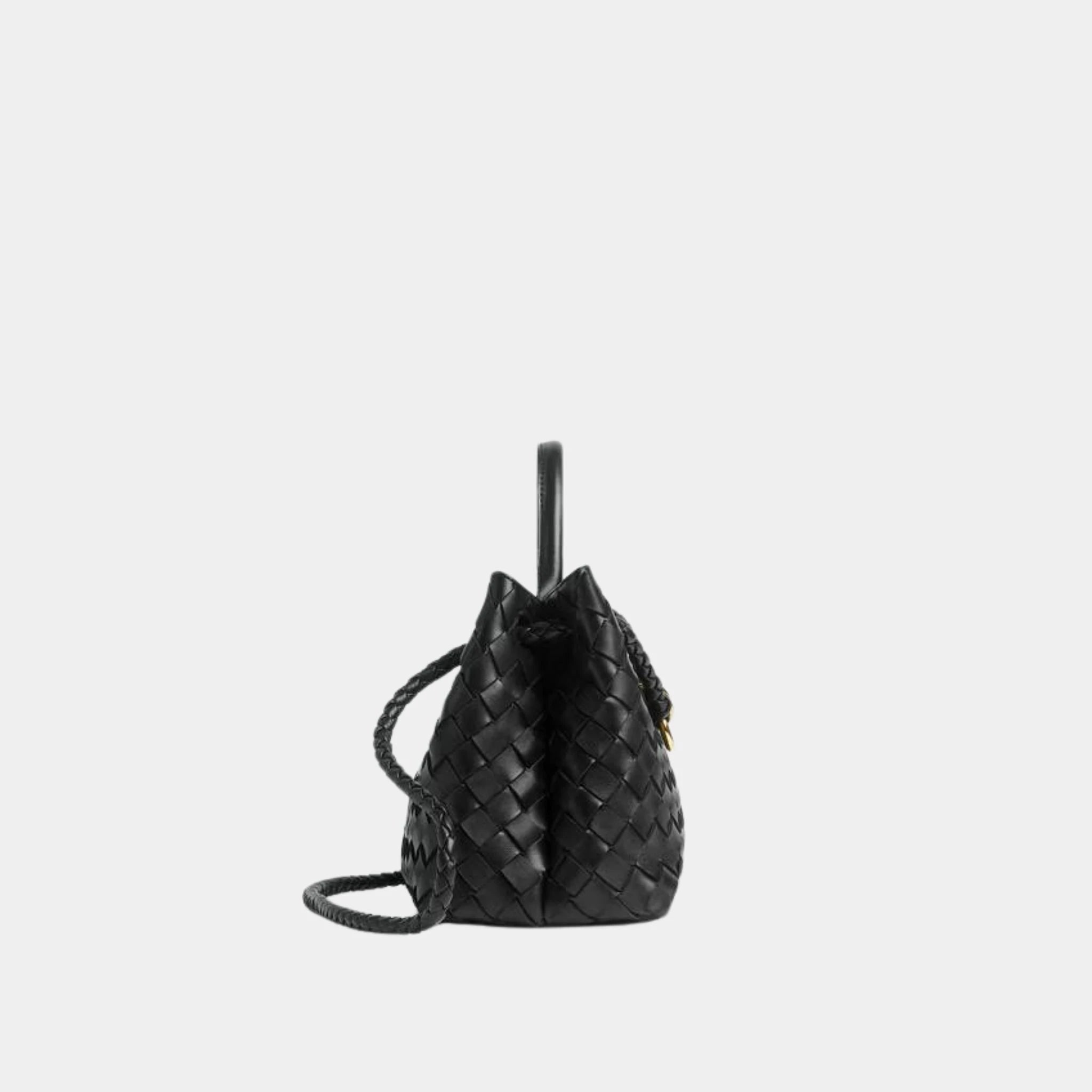 Bottega Veneta Andiamo East West Handbag, Black, Side