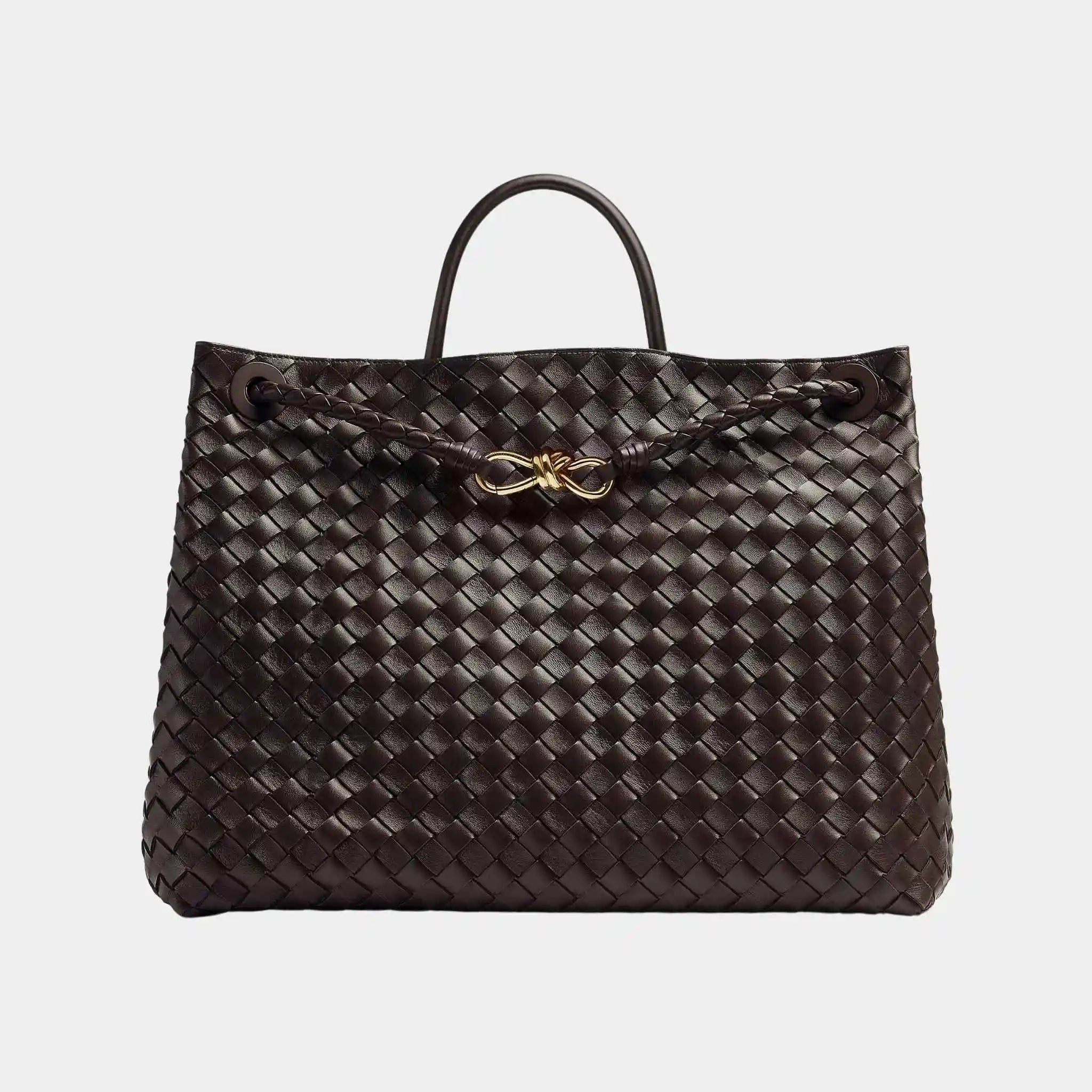 Bottega Veneta Andiamo Grand Format Handbag, Fondant, Front View
