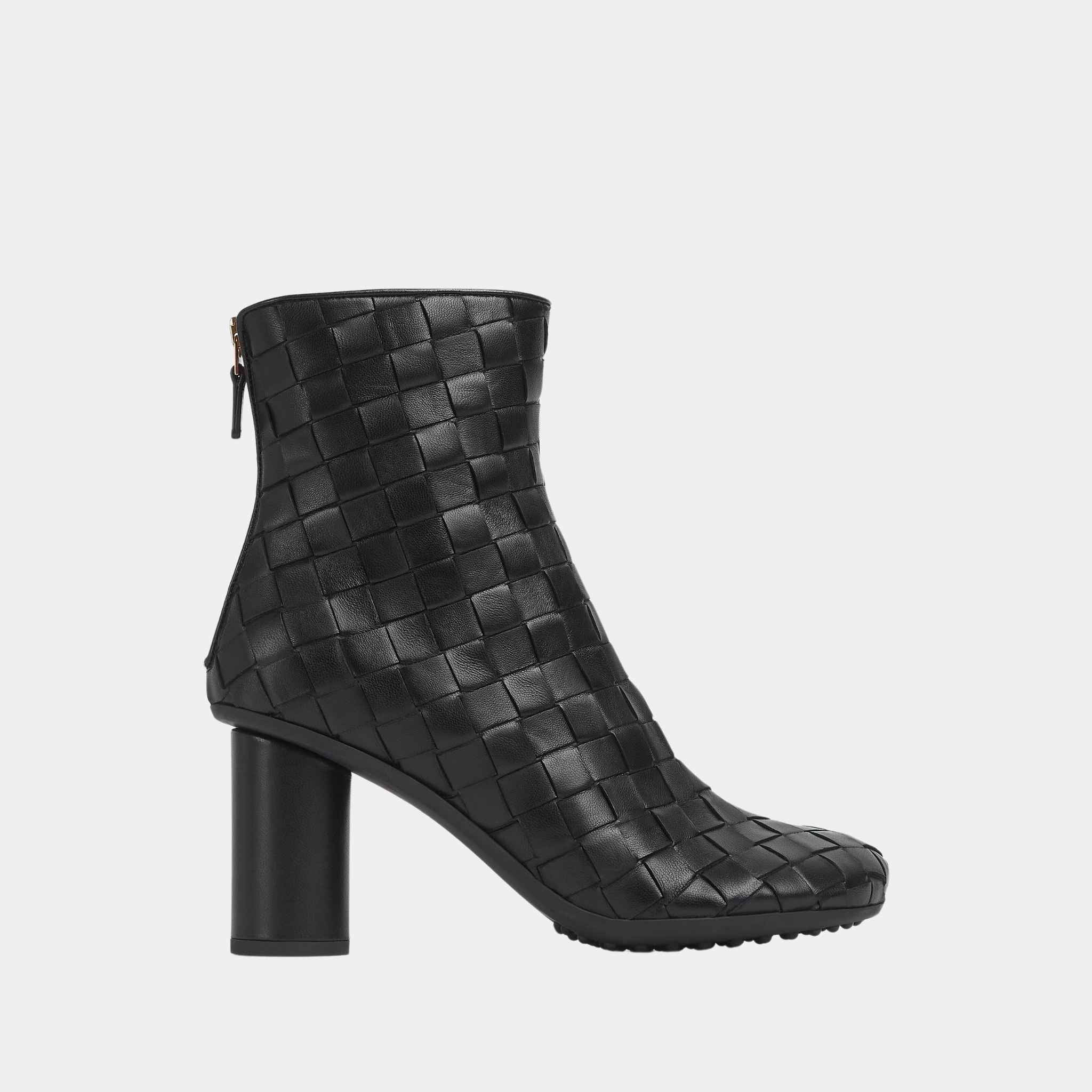 Bottega Veneta Atomic Ankle Boot Lambskin Intecciato Craftmanship, Side