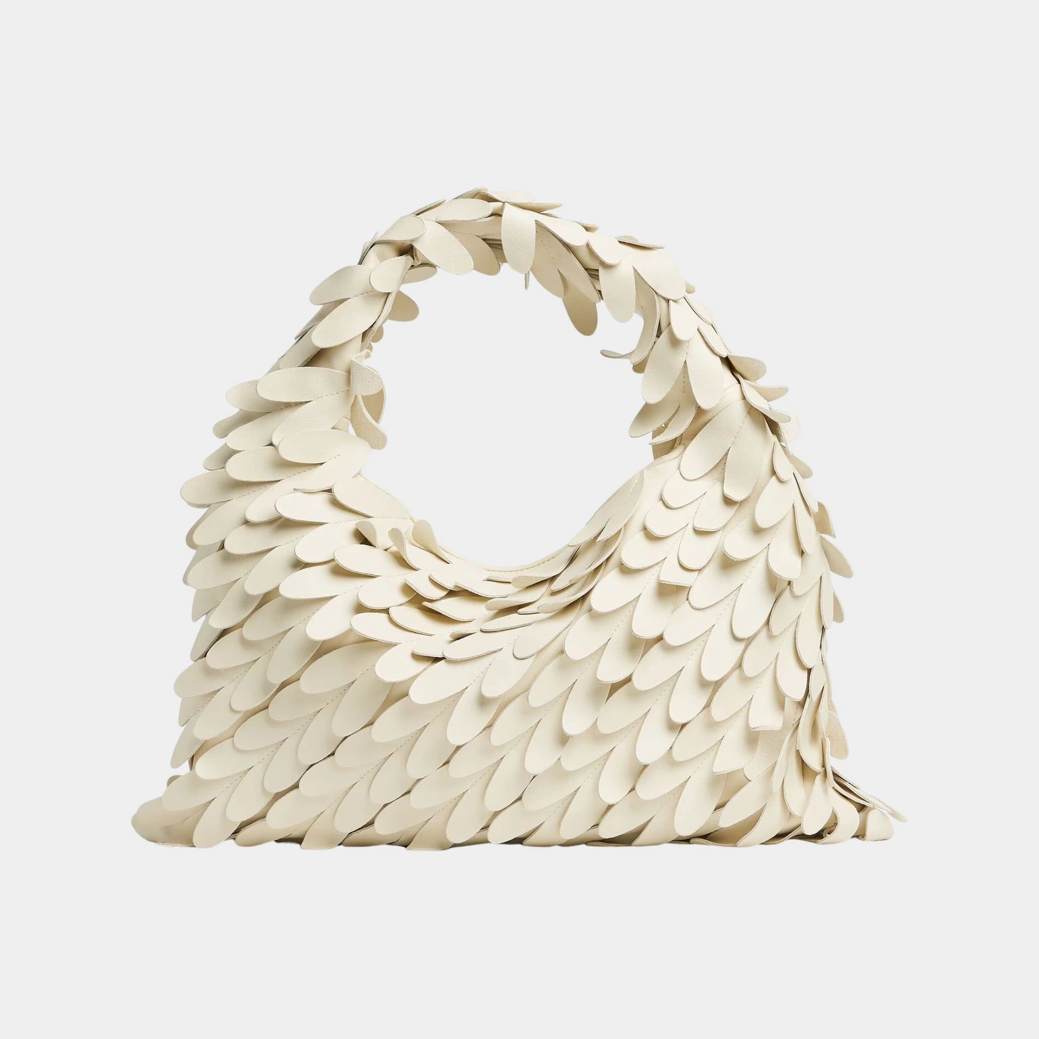Bottega Veneta Hop Shoulder Bag Nappa Leather With Heart Detailing, Front