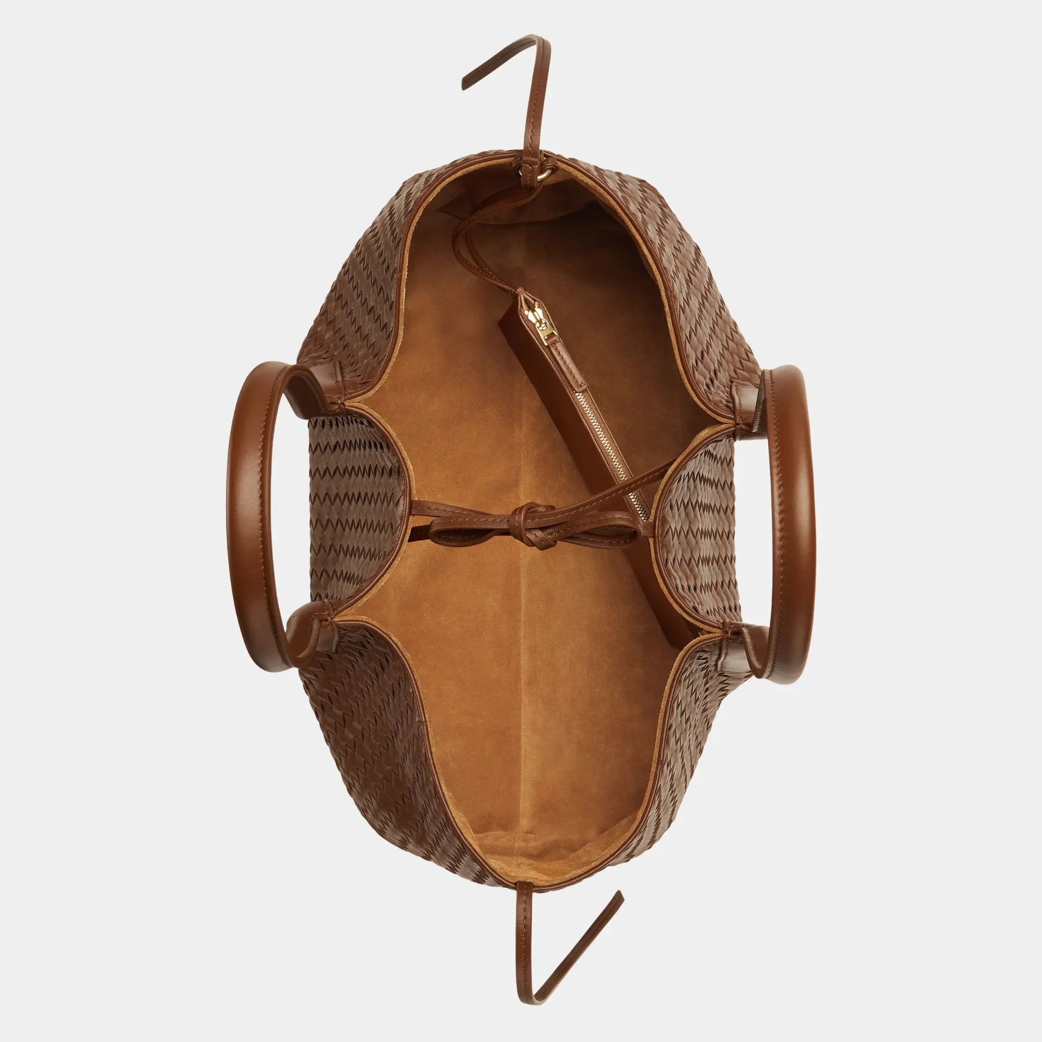 Bottega Veneta Pinacoteca Tote Bag, Nocciola, Amber, Top