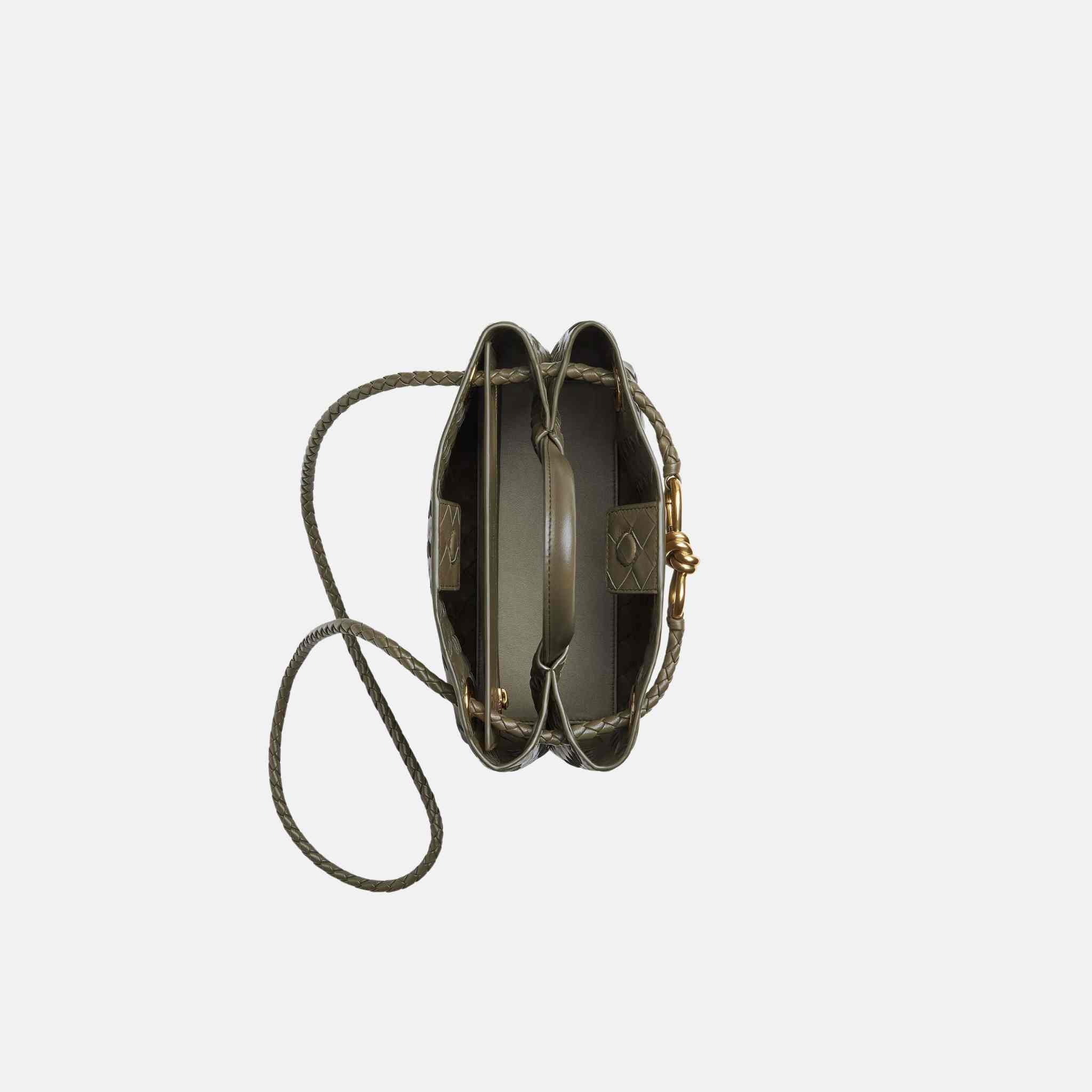 Bottega Veneta Small Andiamo, Cypress, Top