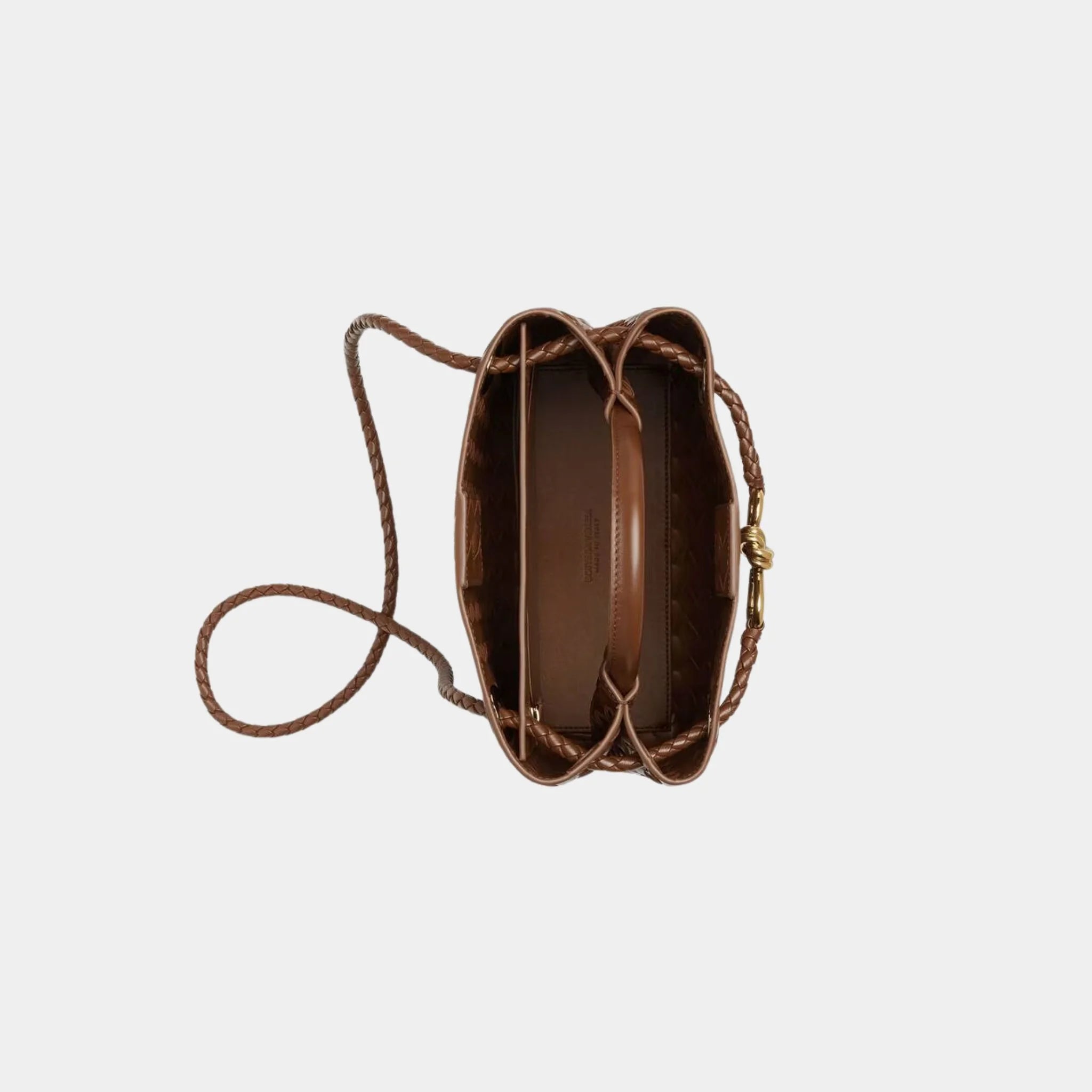 Bottega Veneta Small Andiamo Bag, Nocciola, Top