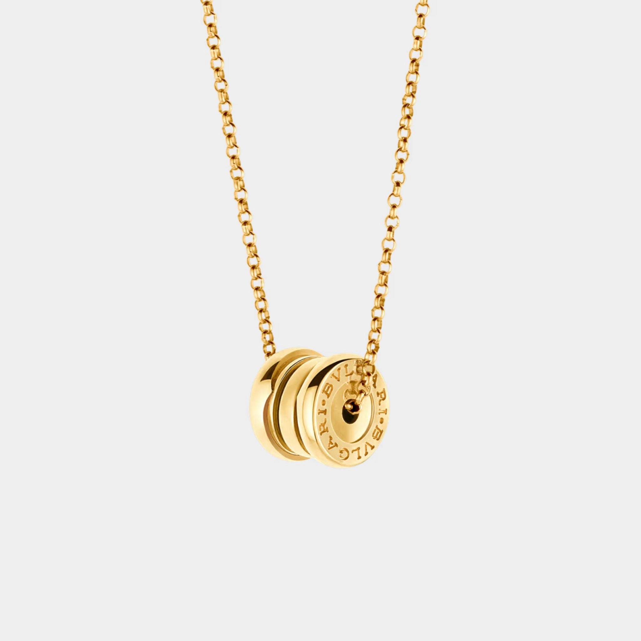 B.zero1 Gold Necklace Mini Pendant, Yellow Gold