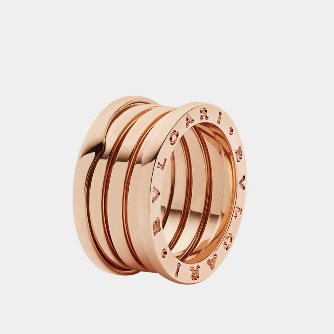 B.zero1 Rose Gold Ring, Front