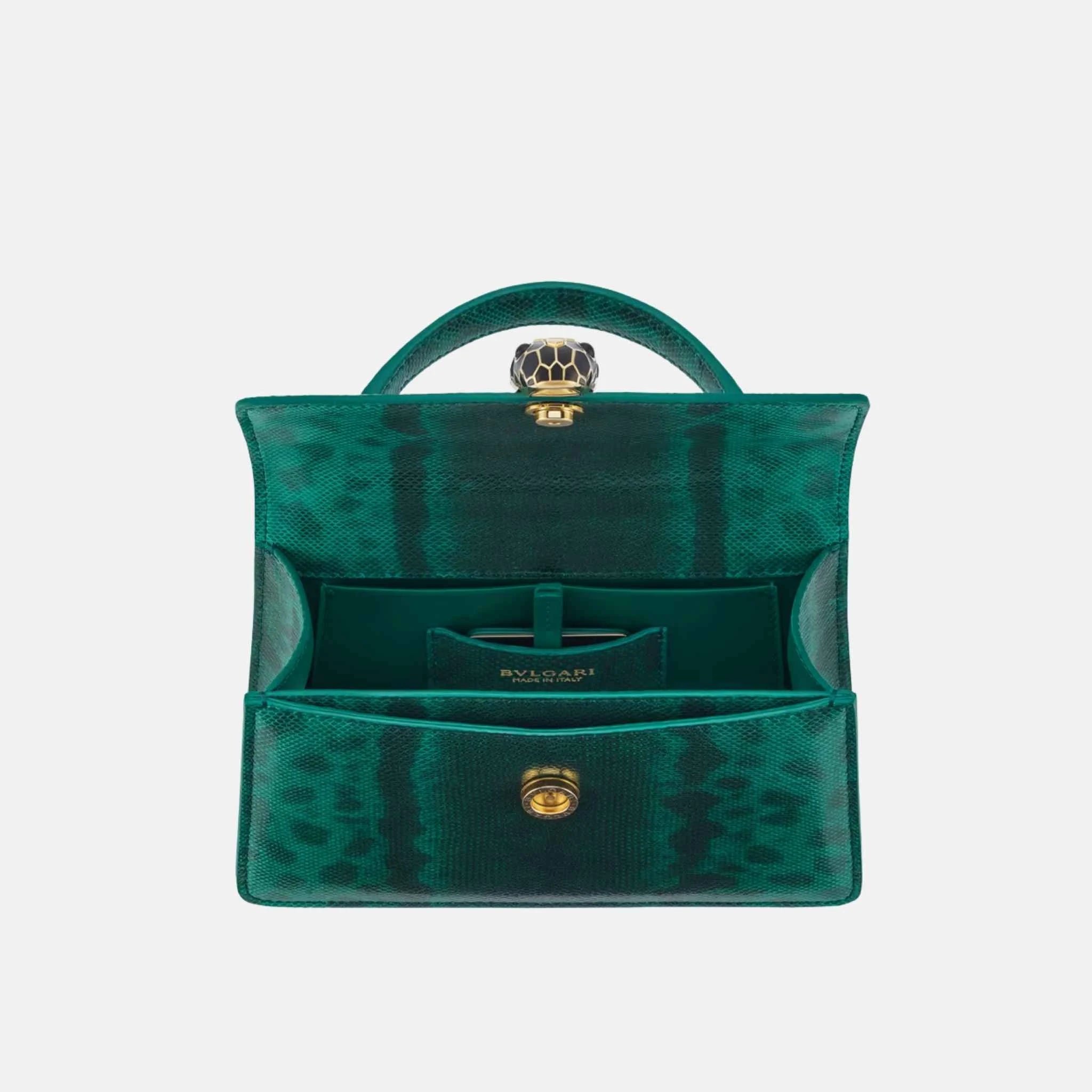 Bvlgari Serpenti Forever Top Handle Bag, Inside