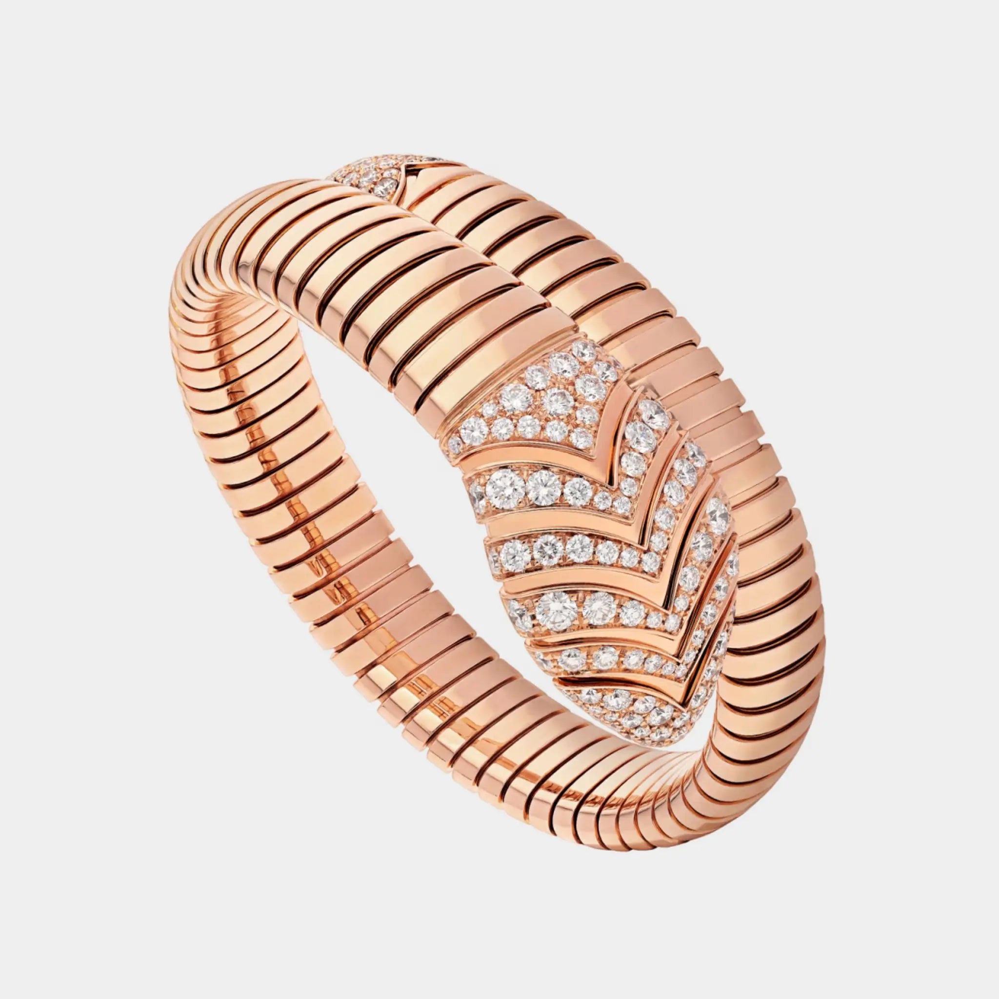 Bvlgari Serpenti Rose Gold Bracelet Diamond
