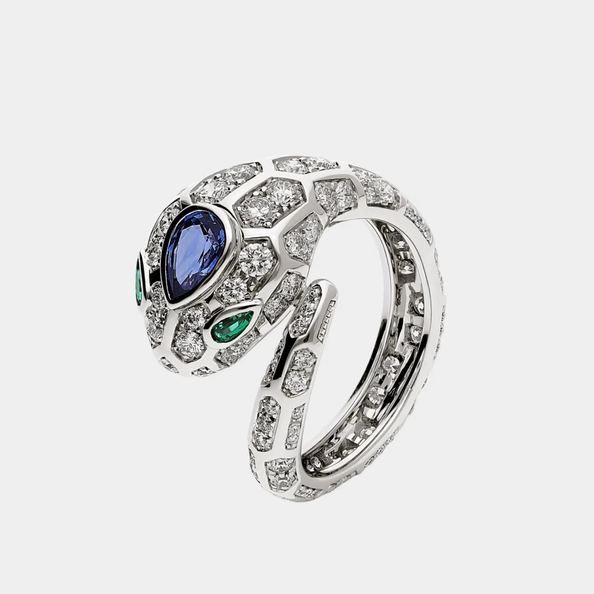 Bvlgari Serpenti Seduttori diamond-White gold Ring, Side