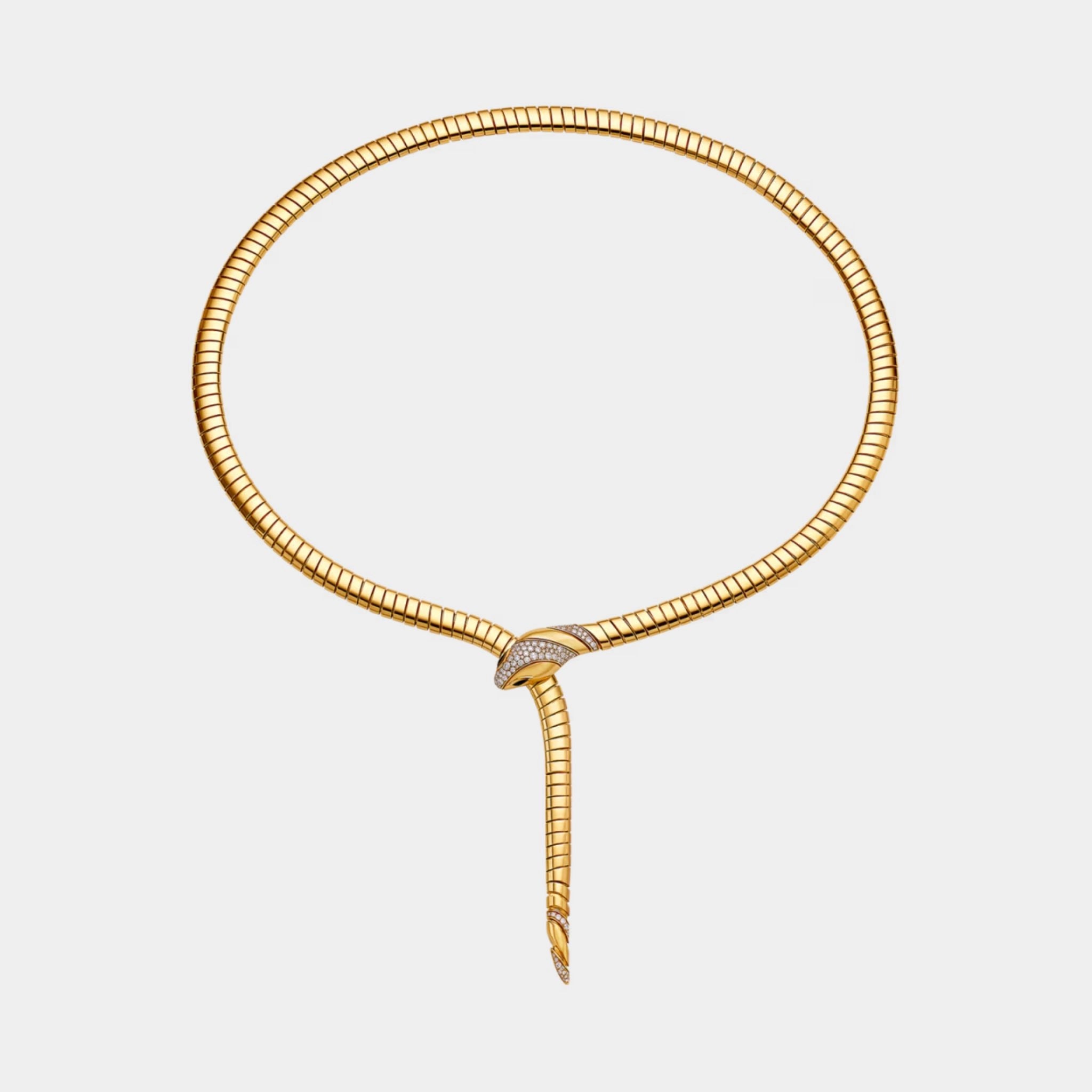 Bvlgari Serpenti Tubogas Diamond Necklace , Front