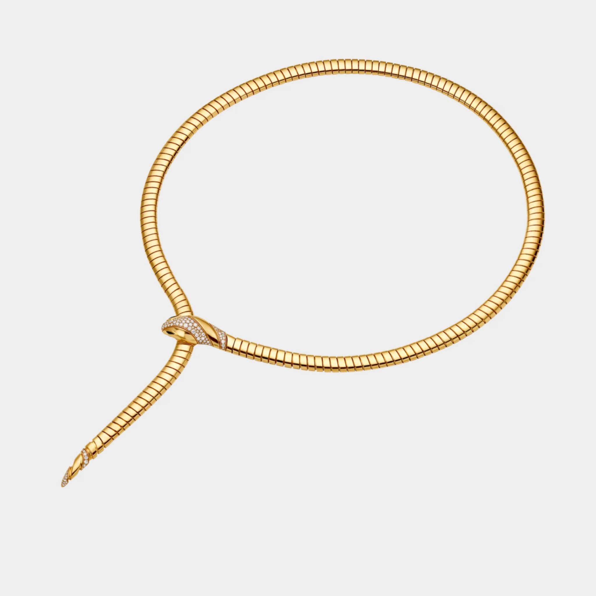 Bvlgari Serpenti Tubogas Diamond Necklace , Side