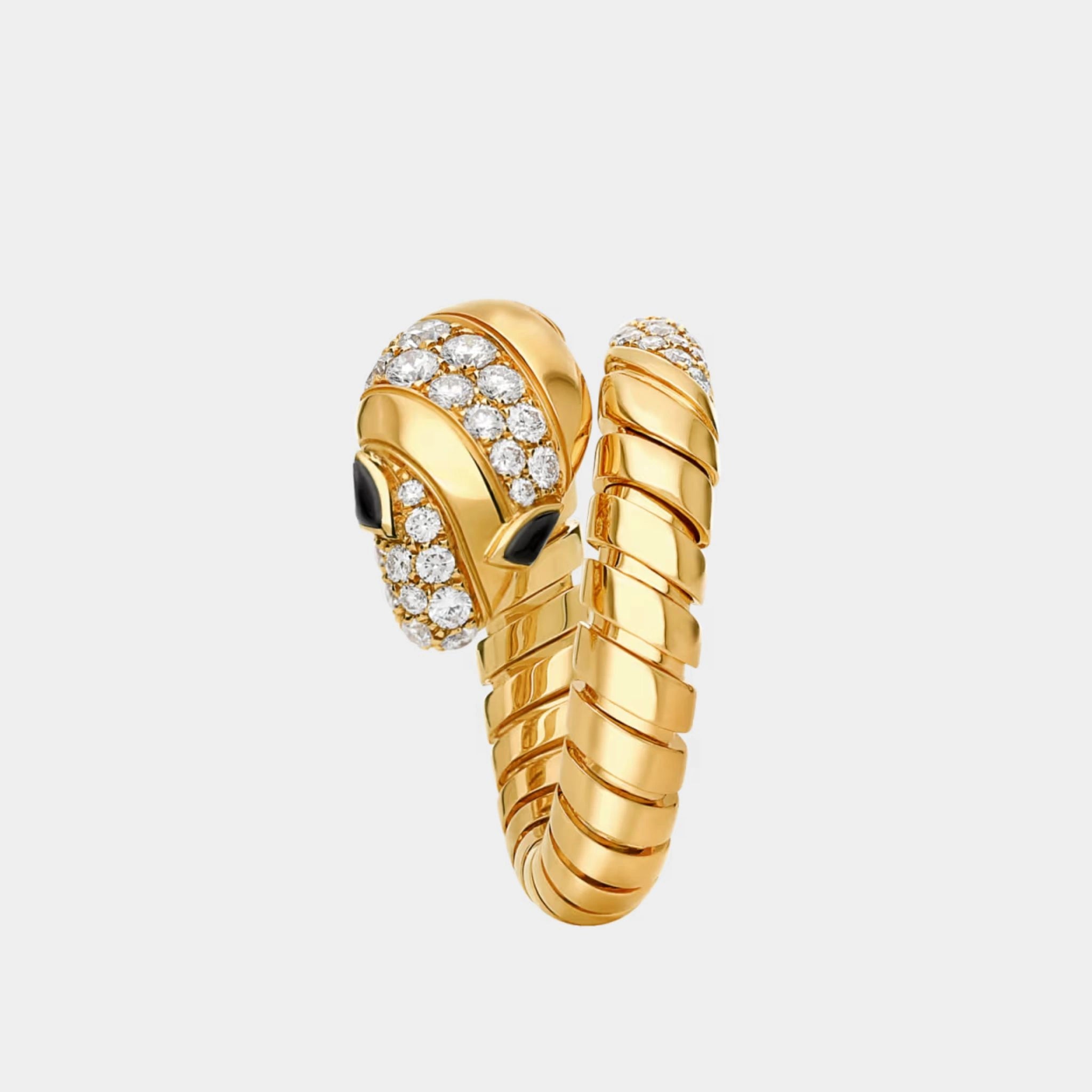 Bvlgari Serpenti Tubogas diamond Ring, Front