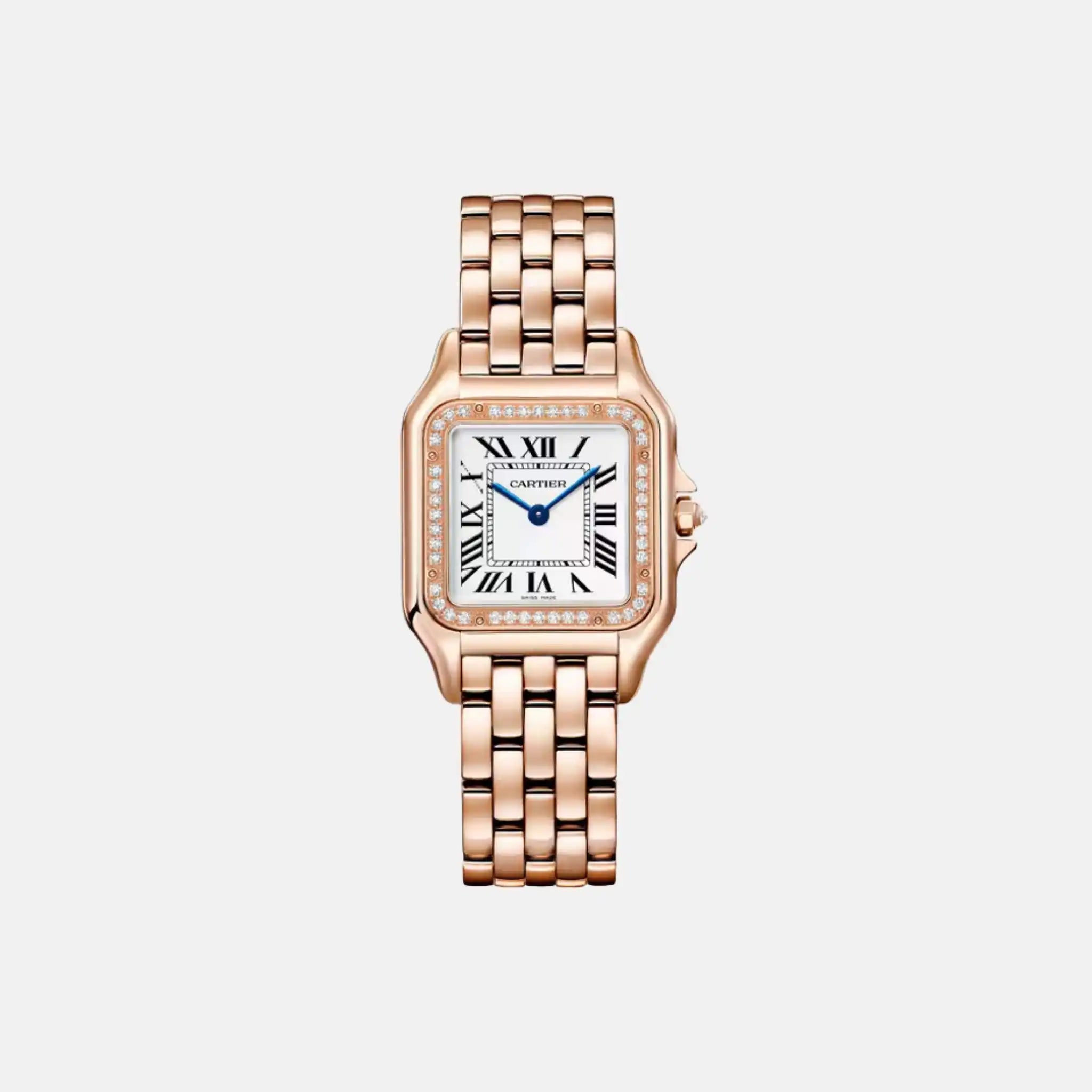 Cartier Panthere Medium Model Rose Gold Diamond Set WJPN0009, Front