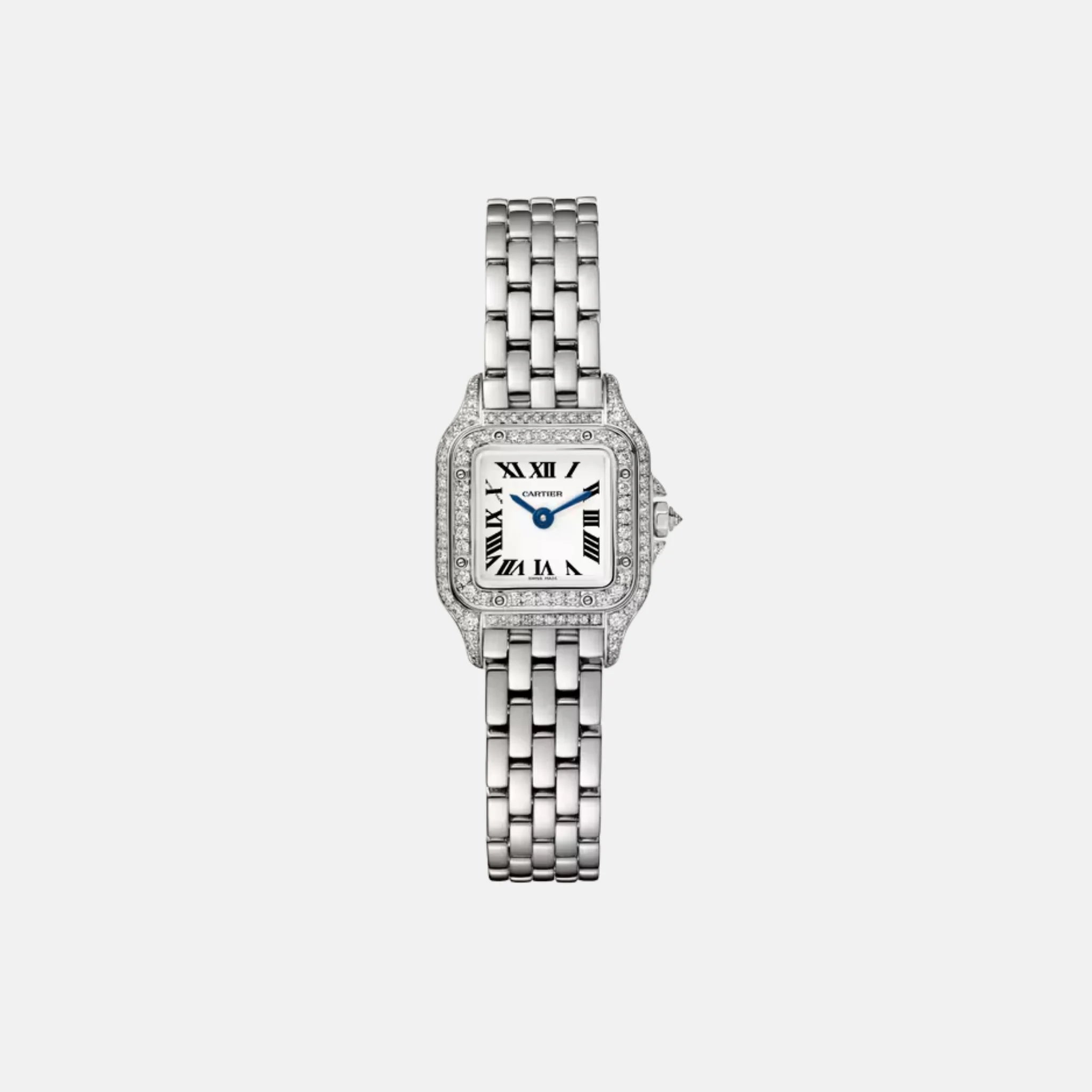 Cartier Panthere Mini Model in 18K White Gold Diamond Set WJPN0070