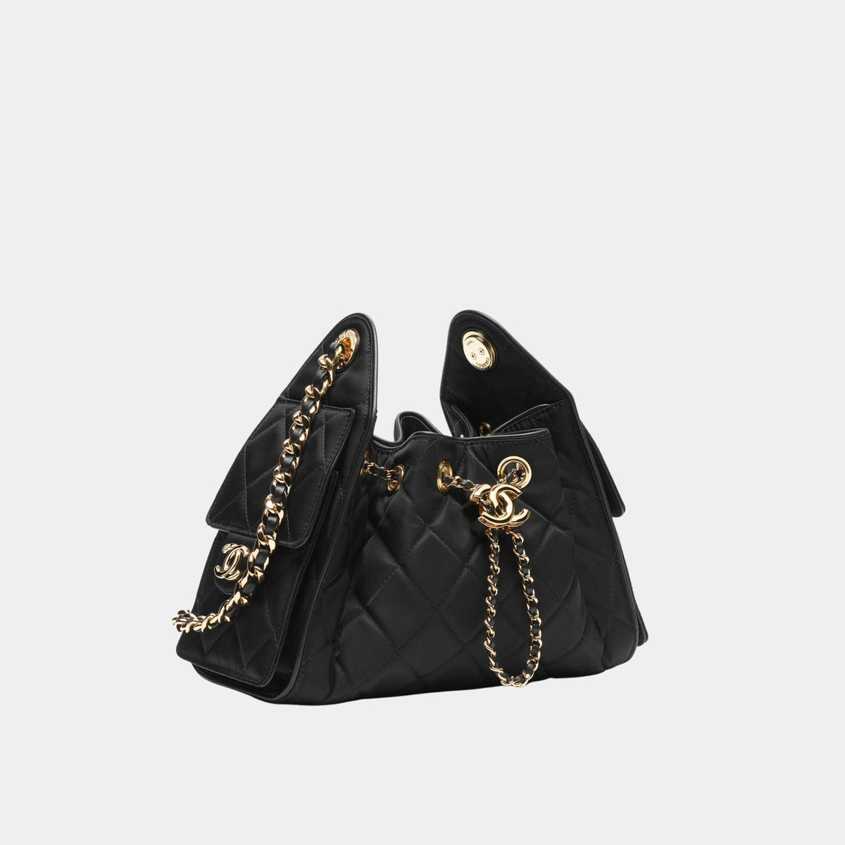 Chanel 25 Mini Handbag Calfskin & Gold-Tone Metal