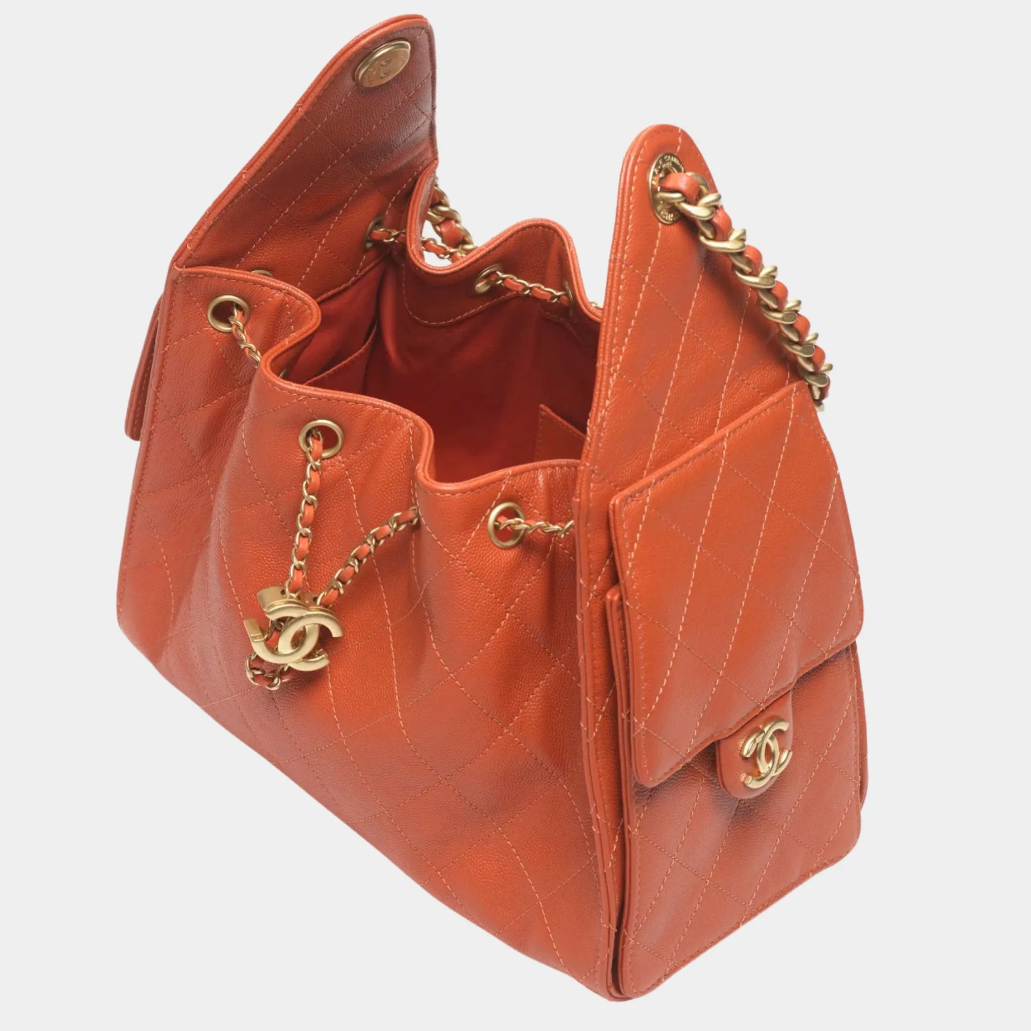 Chanel 25 Small Handbag Calfskin & Gold-Tone Metal