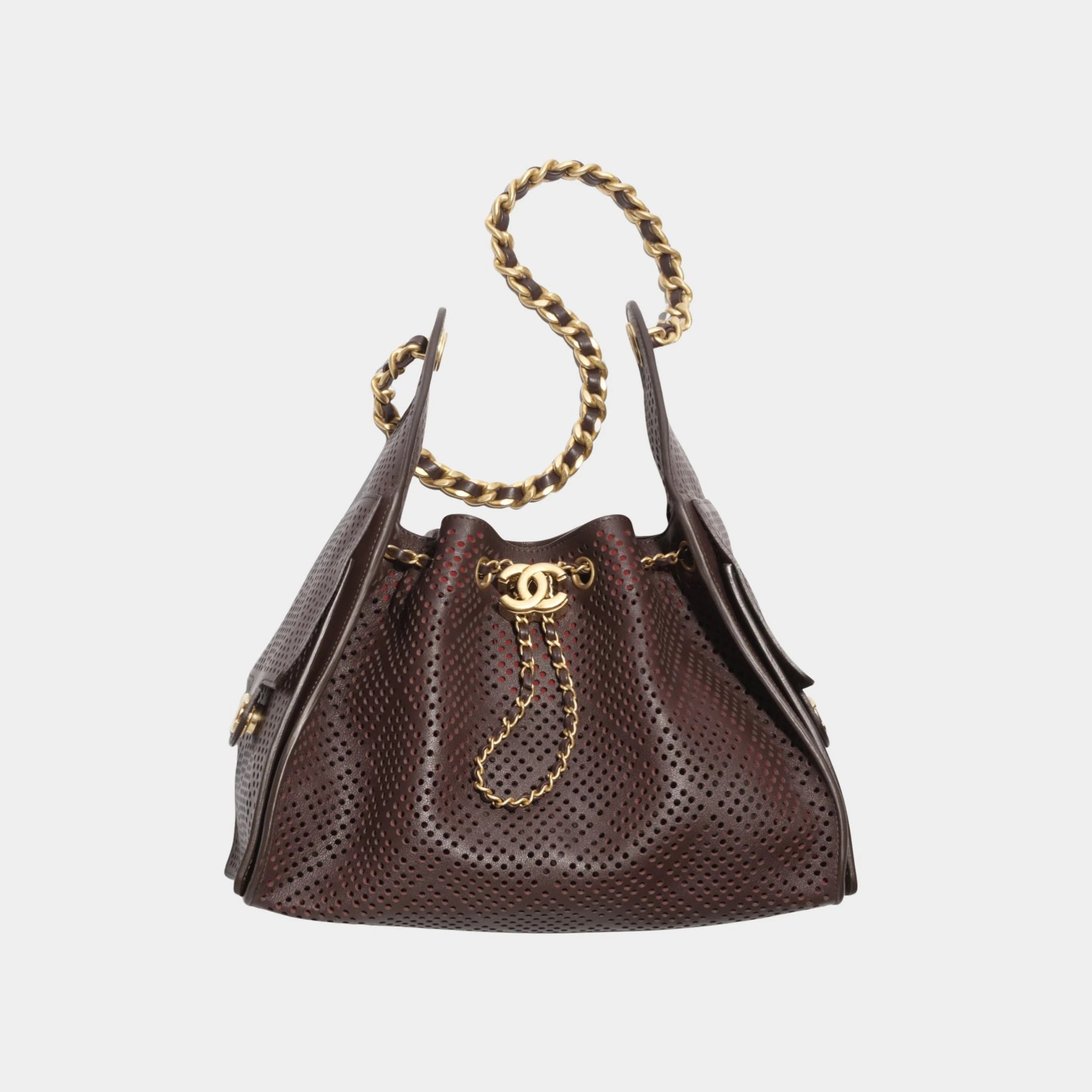Chanel 25 Small Handbag Calfskin & Gold Tone Metal, shiny grained calskin,