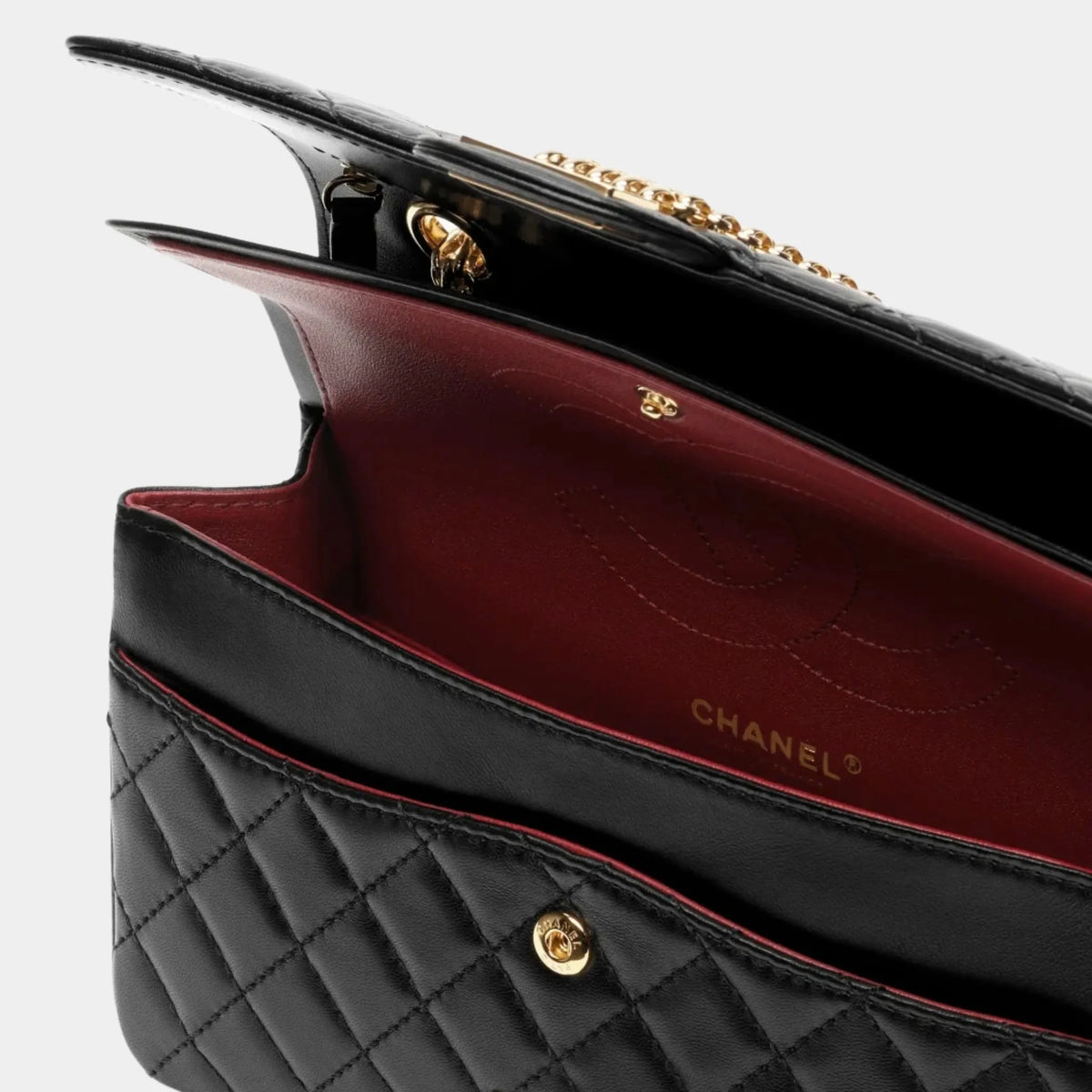 Chanel Bag 2.55 Lamb & Gold-Plated Metal Black