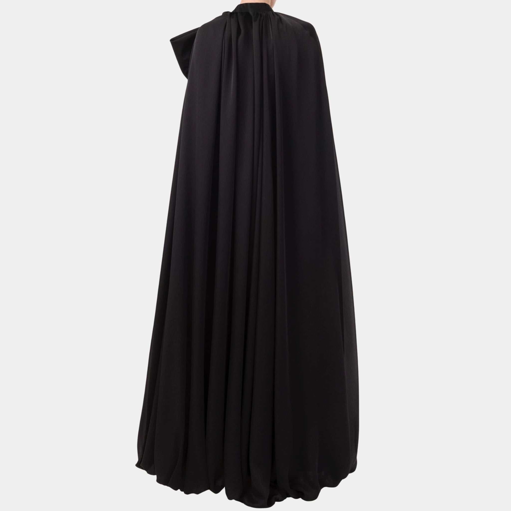 Chanel Cape Silk Charmeuse in Black, Back