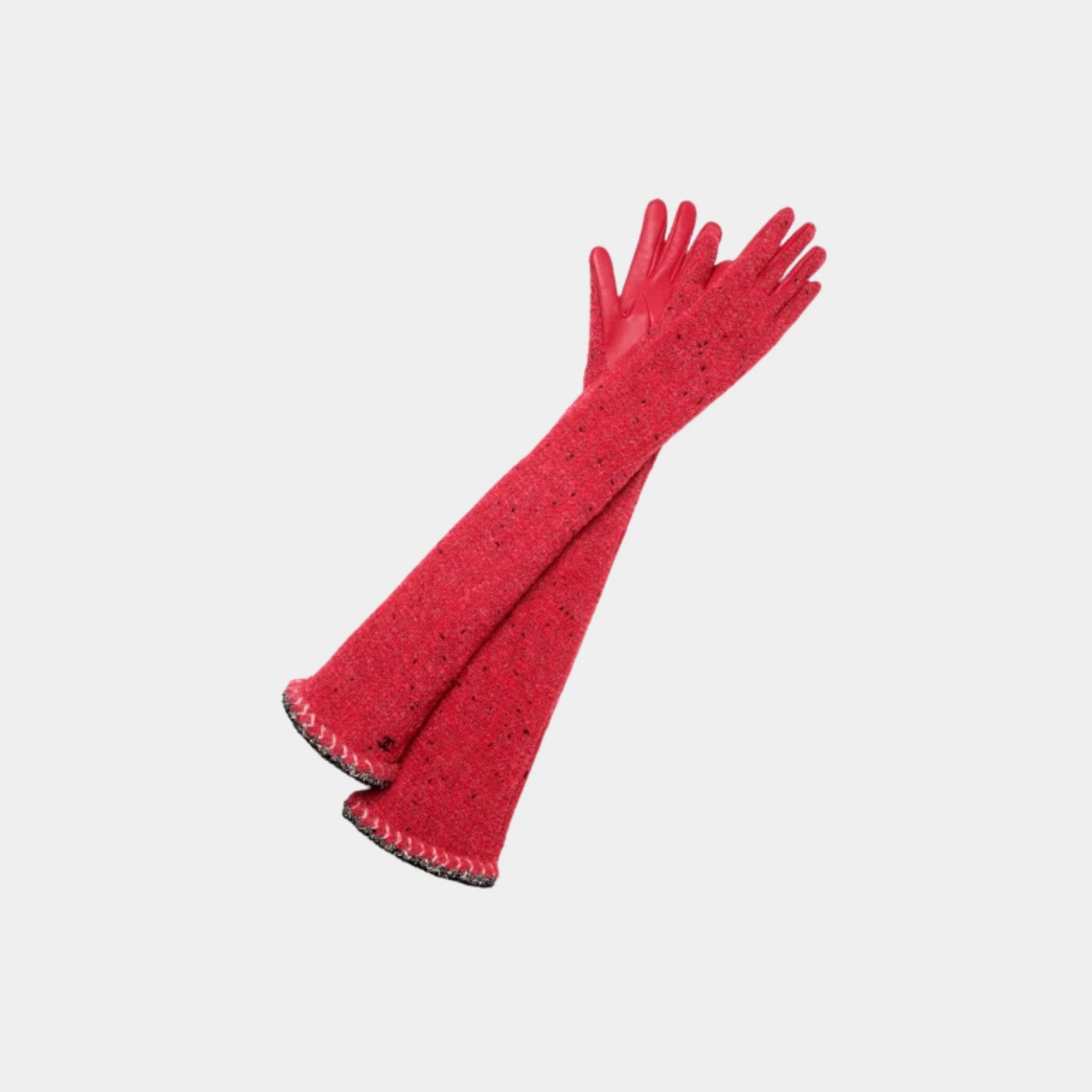 Gloves Tweed & Lambskin, front