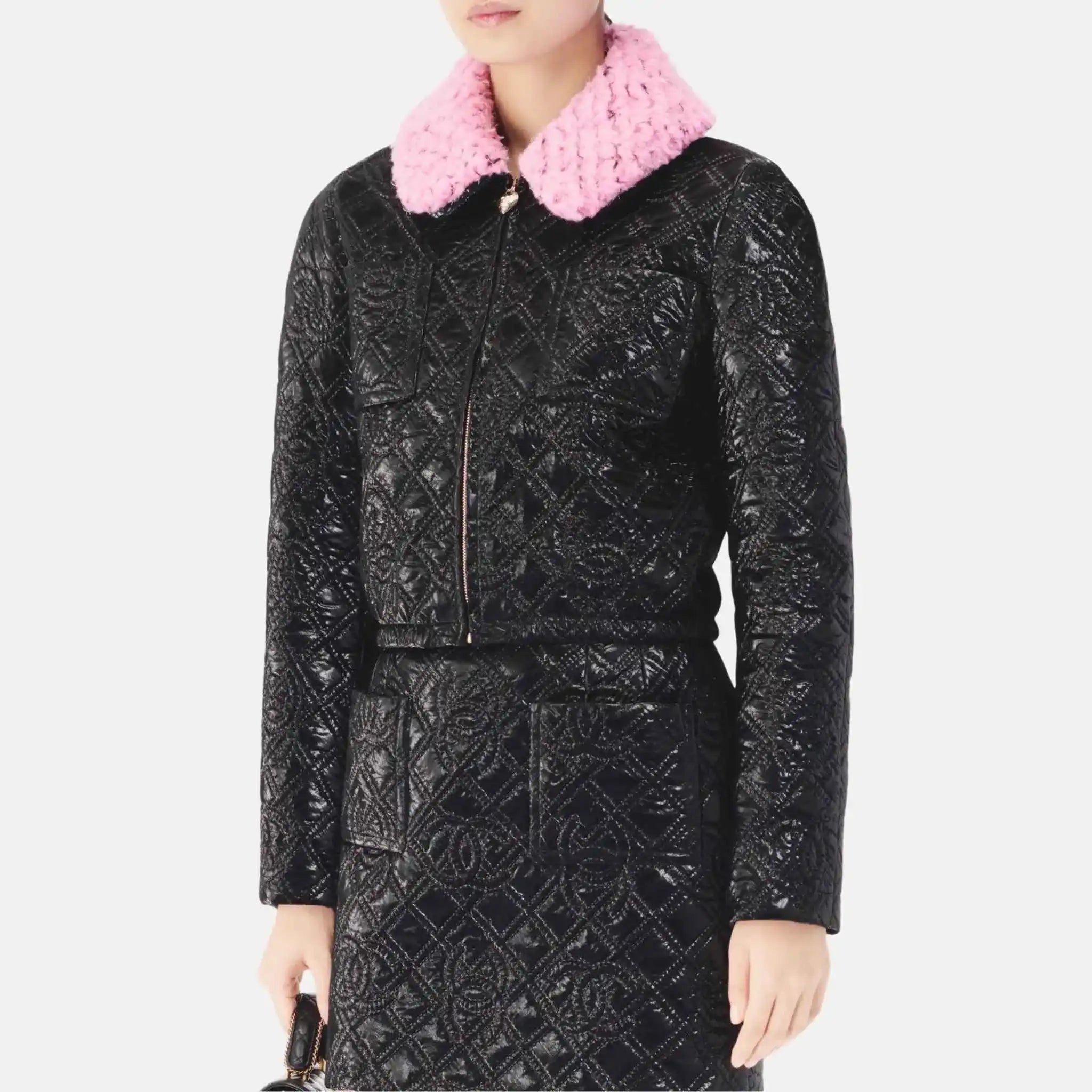 Chanel Jacket in Quilted Canvas, Close