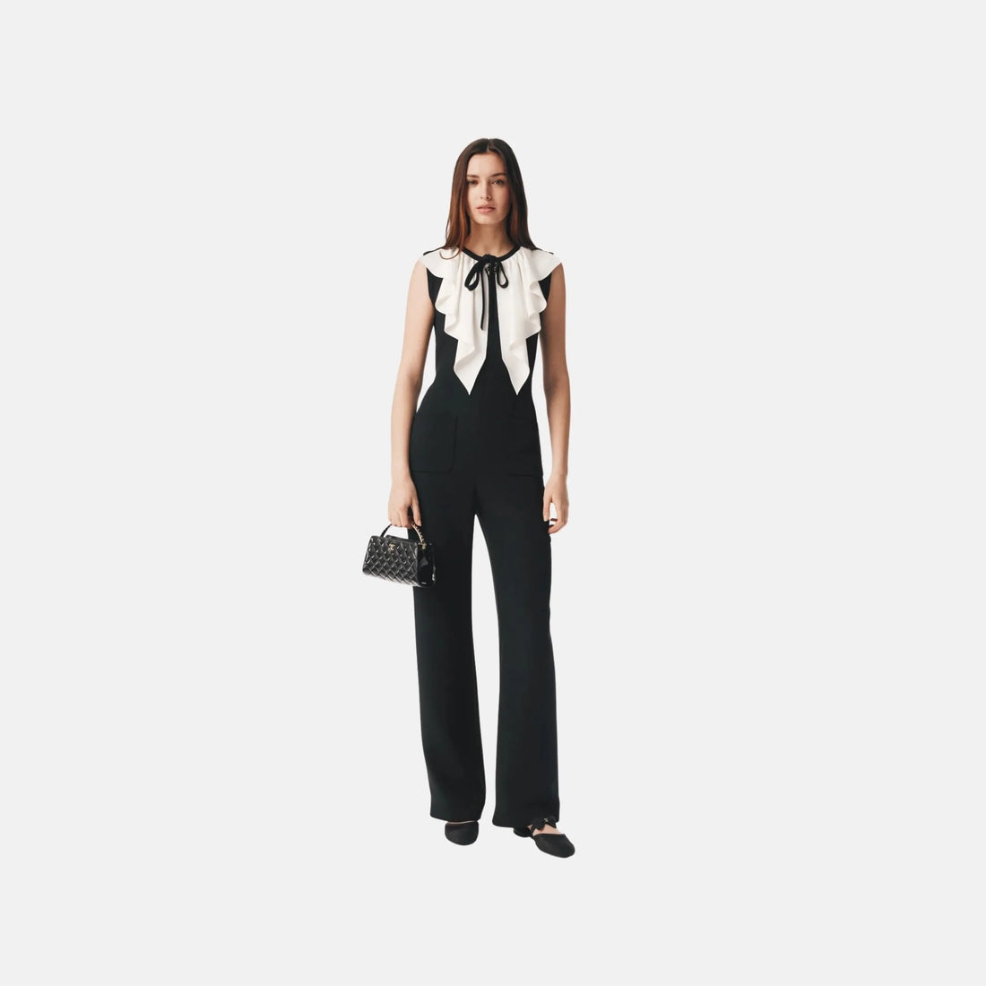 Chanel Jumpsuit in Silk Crepe, Front