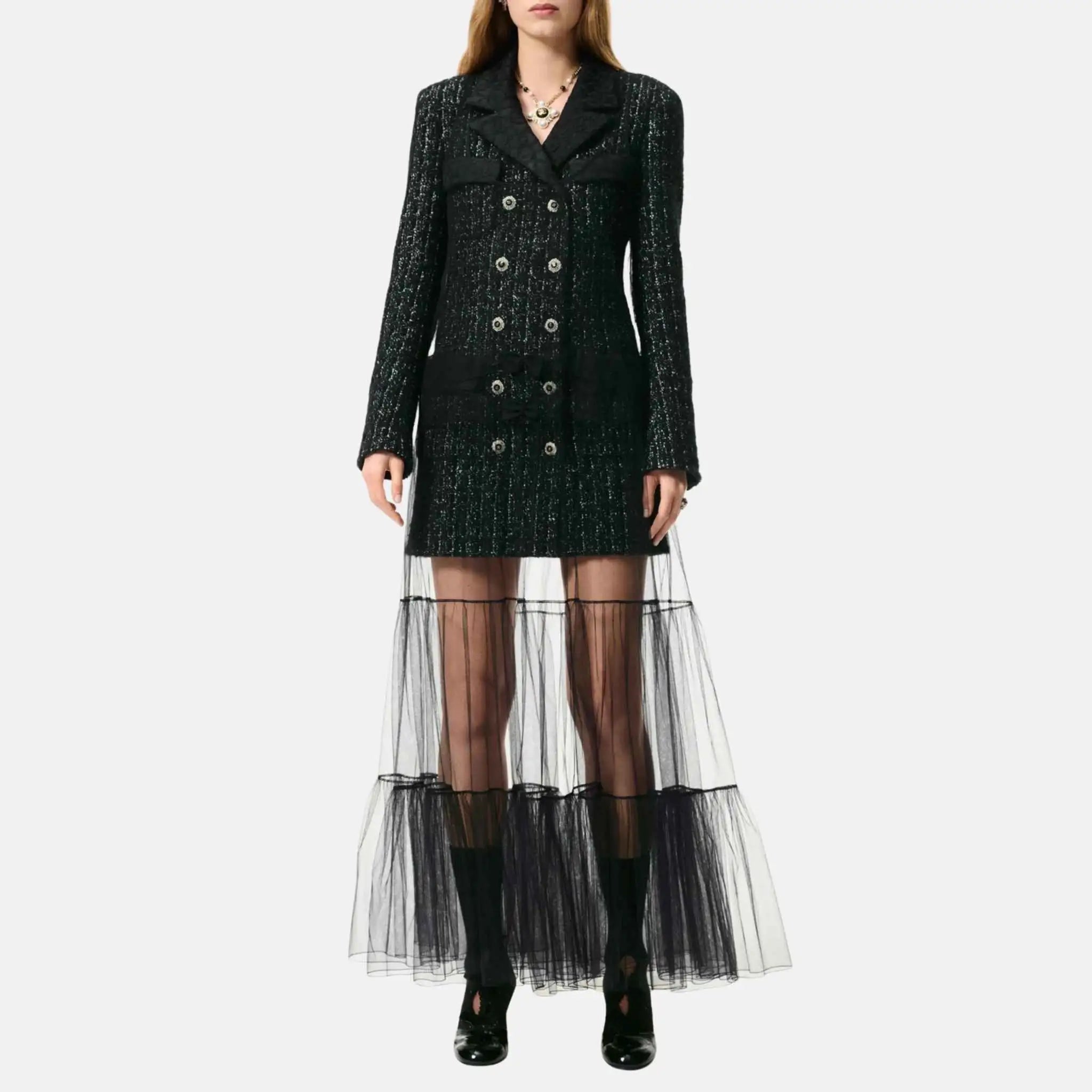 Chanel Long Dress Tulle, Front