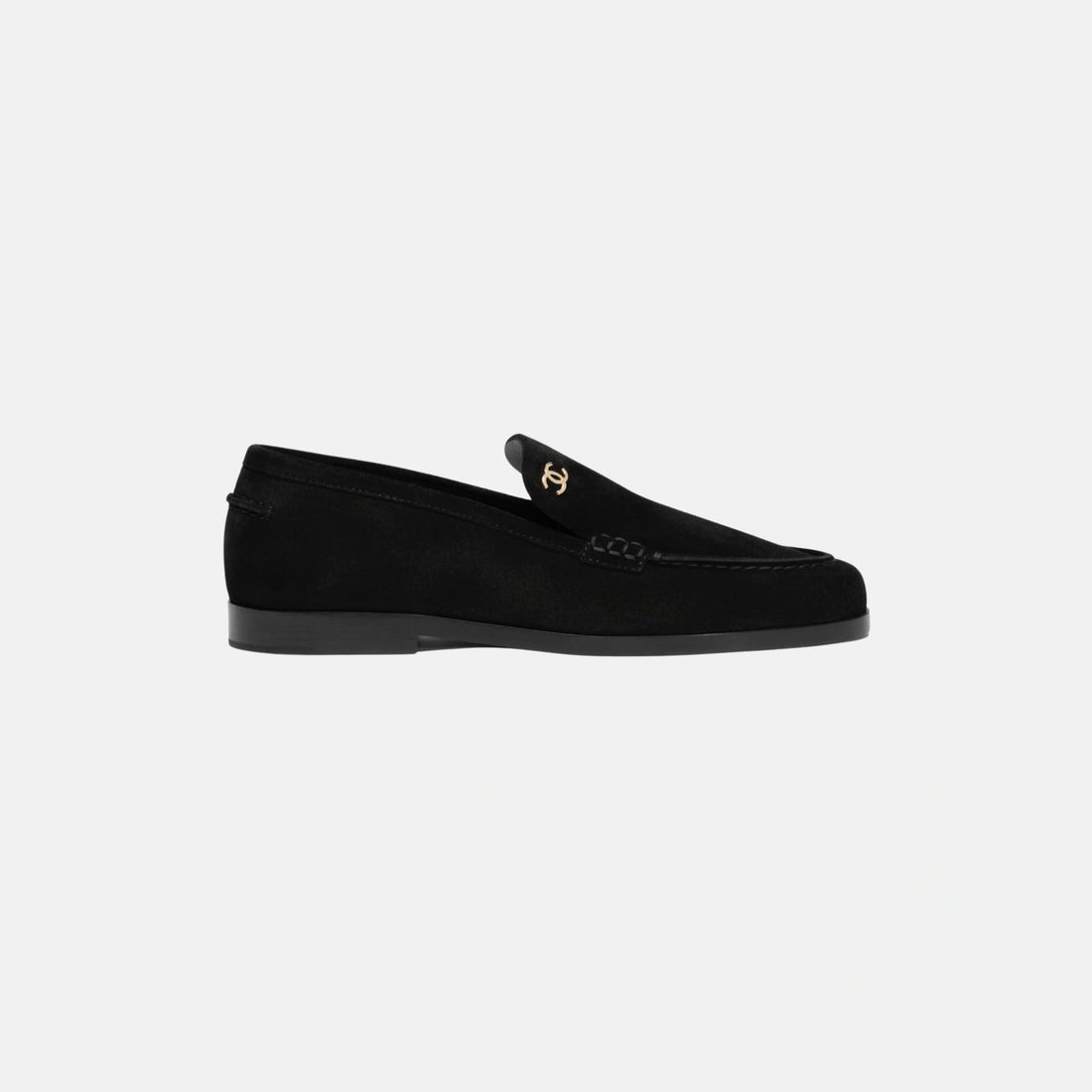 Chanel Moccasins in Suede Calfskin, Side